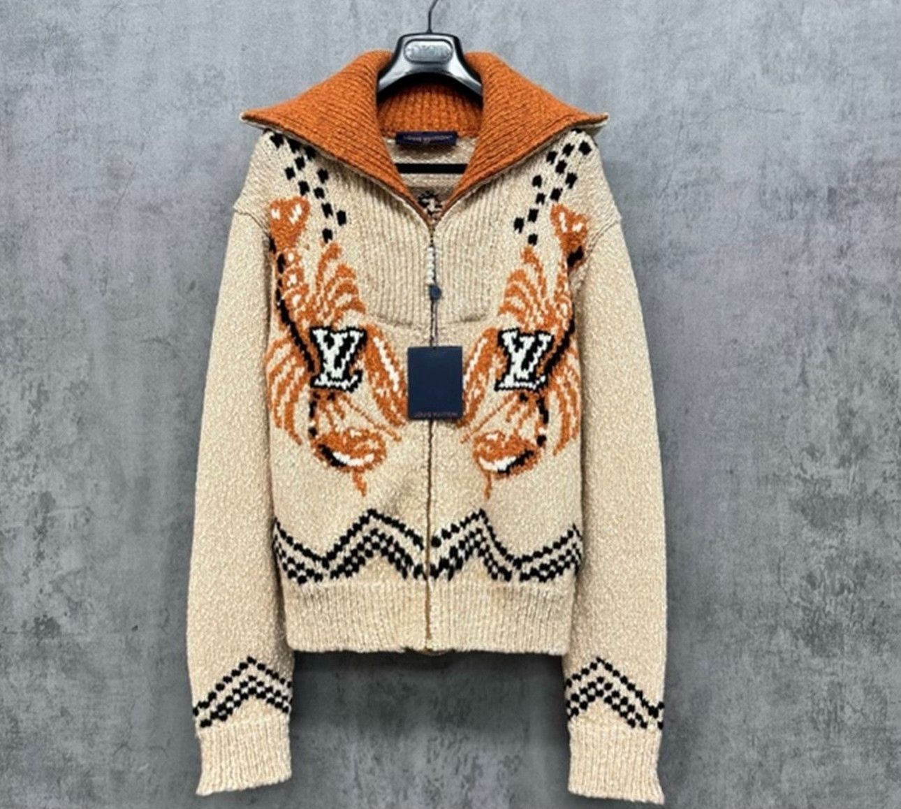 Louis Vuitton Louis Vuitton Pearl Zipper Logo Knit Sweater Size S Size US S / EU 44-46 / 1 - 2 Thumbnail