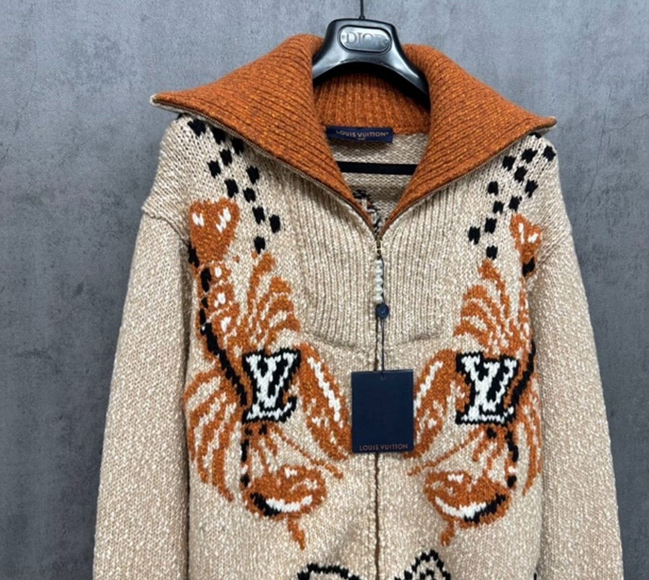 Louis Vuitton Louis Vuitton Pearl Zipper Logo Knit Sweater Size S Size US S / EU 44-46 / 1 - 4 Thumbnail