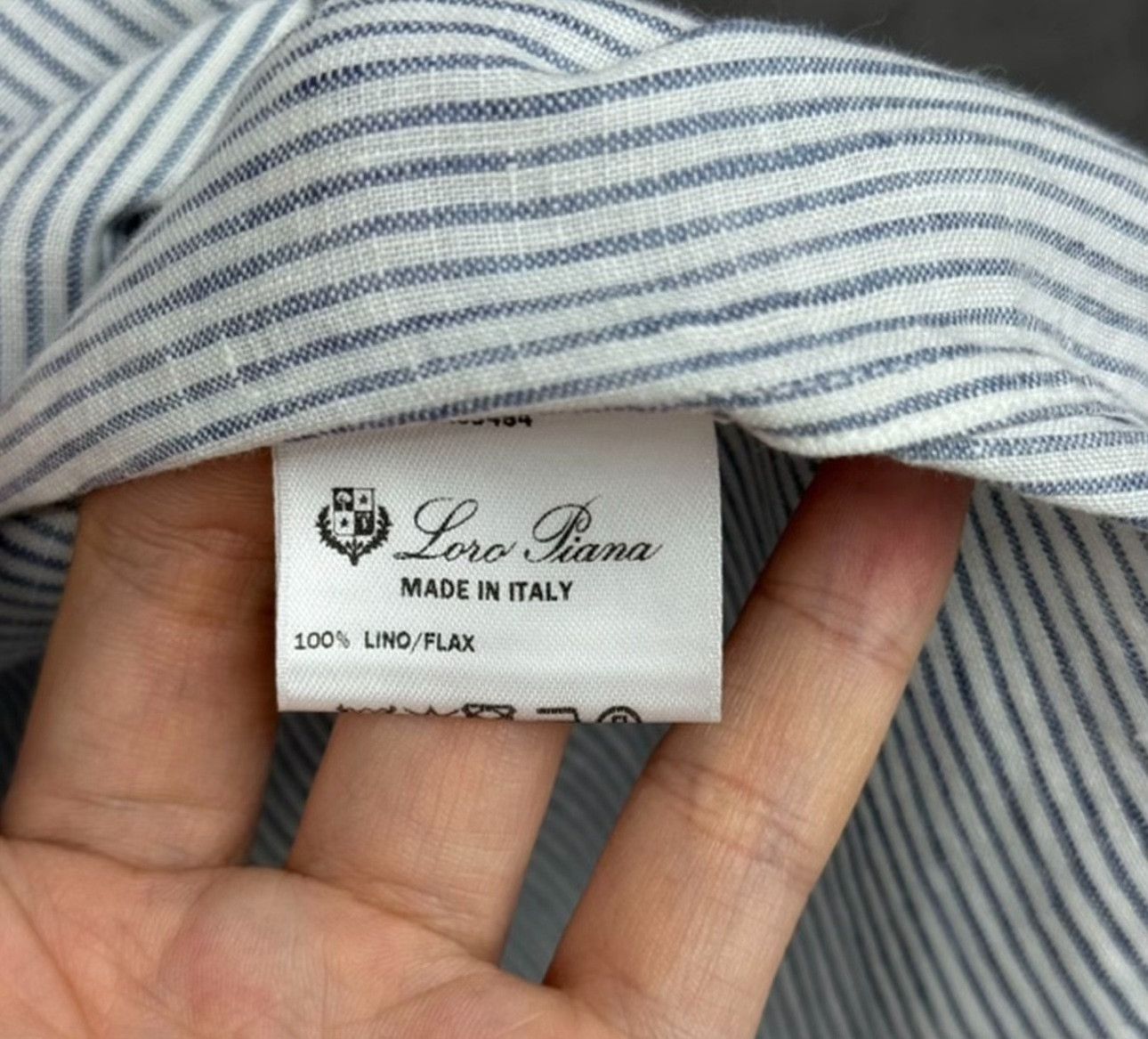 Loro Piana Loro Piana Striped Linen Shirt Size L Size US L / EU 52-54 / 3 - 5 Thumbnail
