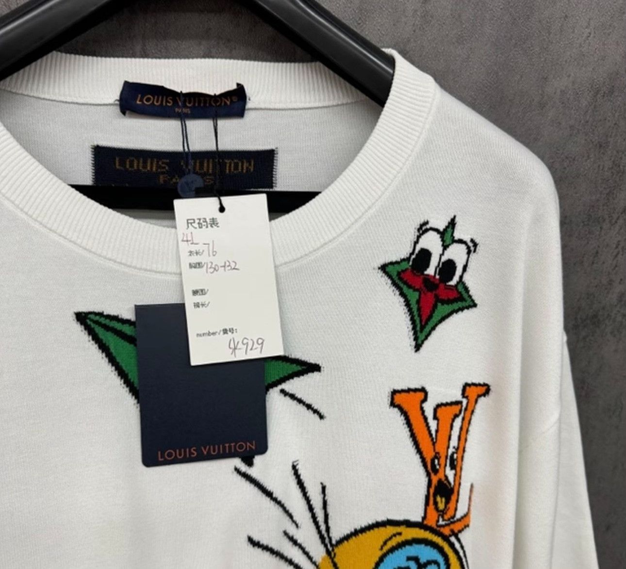 Louis Vuitton Louis Vuitton Cartoon Plane Logo Knit T-Shirt XL Size US XL / EU 56 / 4 - 6 Thumbnail