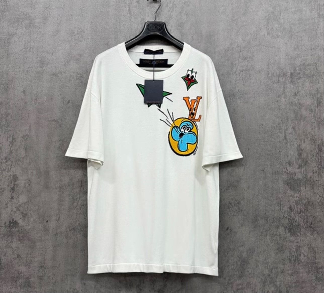 Louis Vuitton Louis Vuitton Cartoon Plane Logo Knit T-Shirt XL Size US XL / EU 56 / 4 - 2 Thumbnail