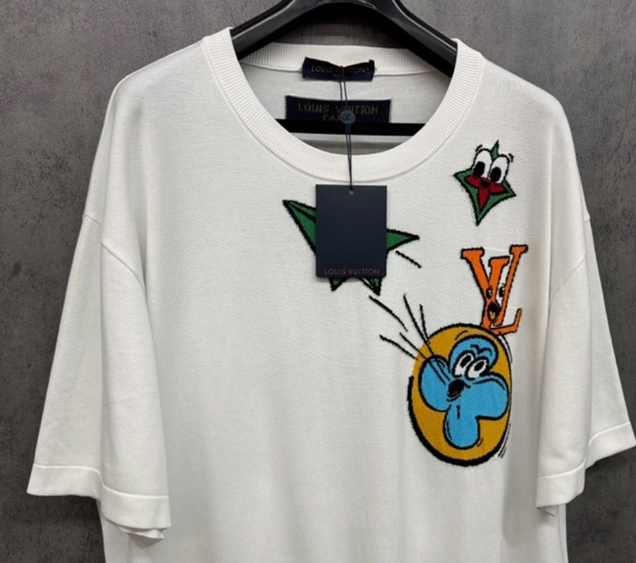 Louis Vuitton Louis Vuitton Cartoon Plane Logo Knit T-Shirt XL Size US XL / EU 56 / 4 - 3 Thumbnail