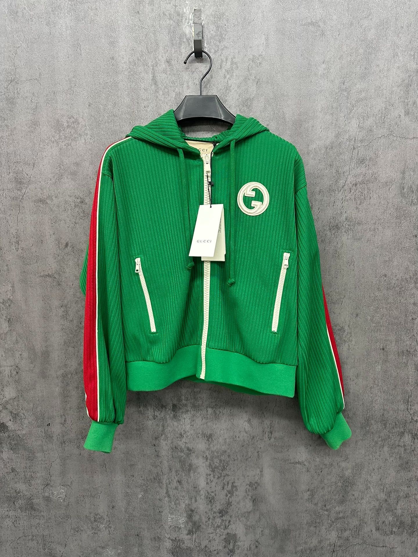 Gucci Gucci Stripe Interlocking G Hooded Jacket XXS Size US XXS / EU 40 - 2 Thumbnail
