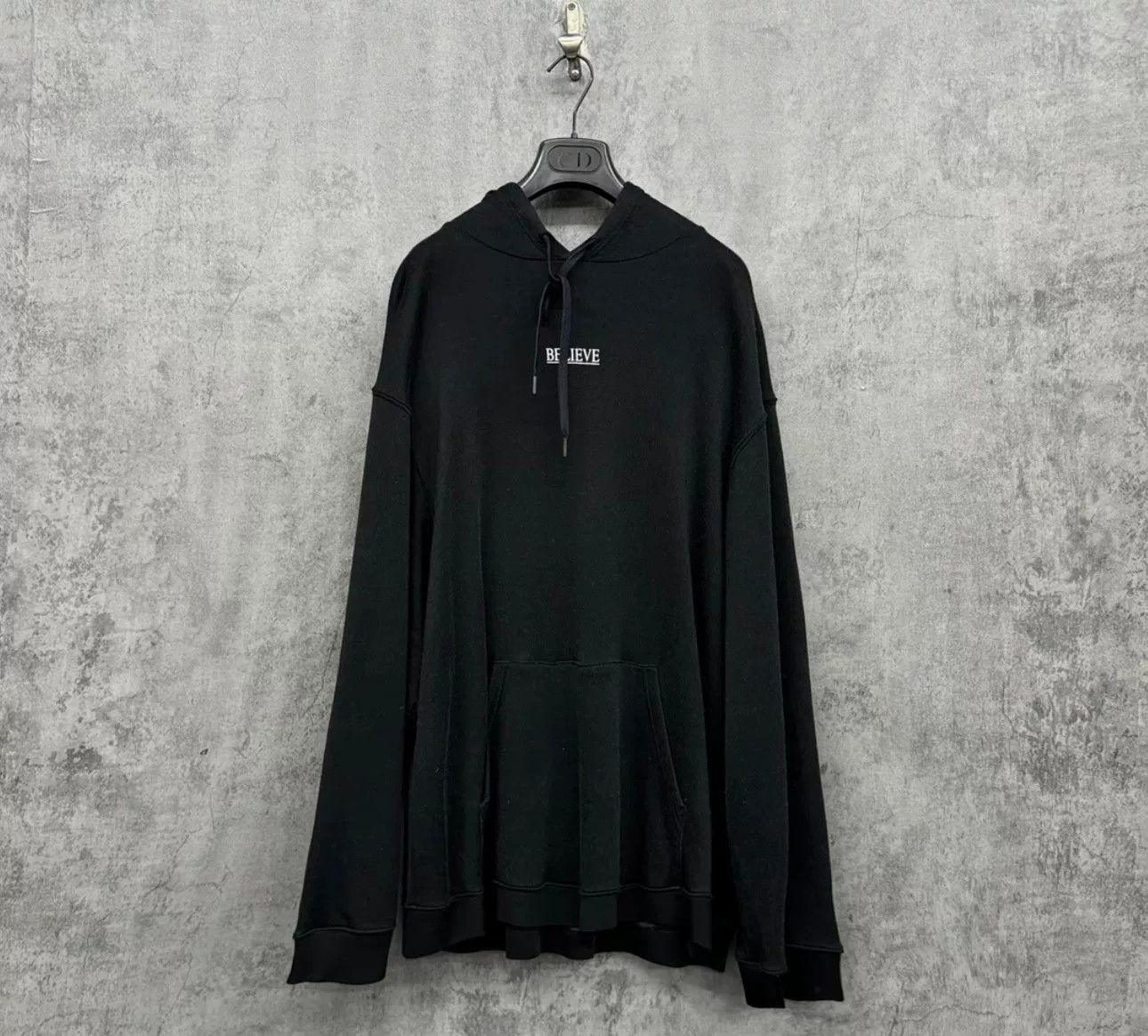 Balenciaga Balenciaga Believe Logo Distressed Hoodie Size S Size US S / EU 44-46 / 1 - 2 Thumbnail