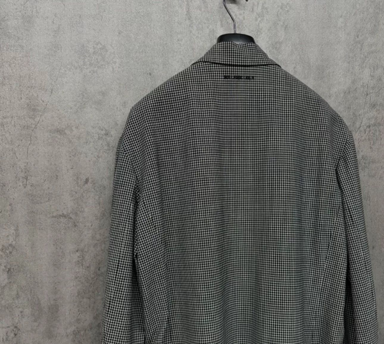 Balenciaga Balenciaga Checkered Embroidered Logo Blazer Size 40R Size 40R - 3 Thumbnail