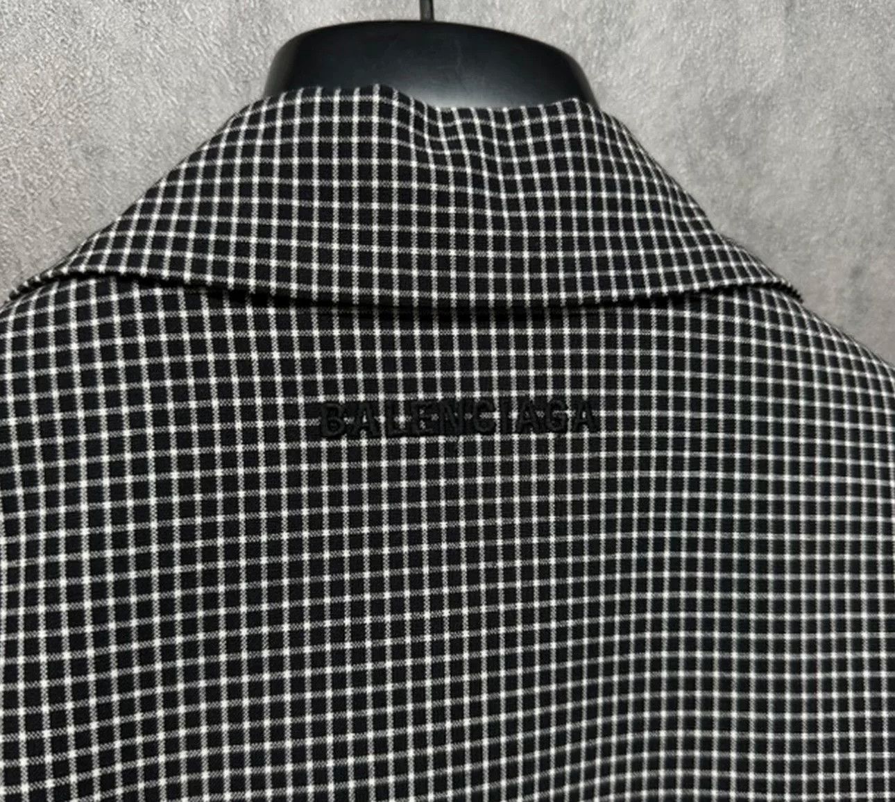 Balenciaga Balenciaga Checkered Embroidered Logo Blazer Size 40R Size 40R - 4 Thumbnail