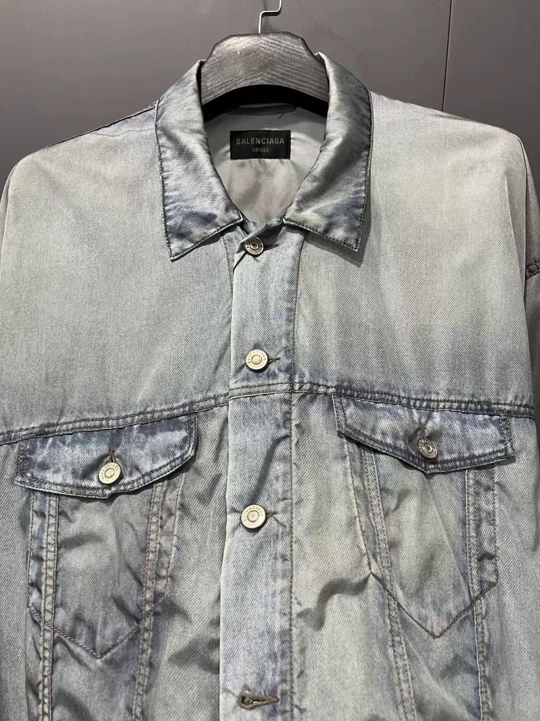Balenciaga Balenciaga Digital Denim Print Jacket Size 2 Size US M / EU 48-50 / 2 - 3 Thumbnail