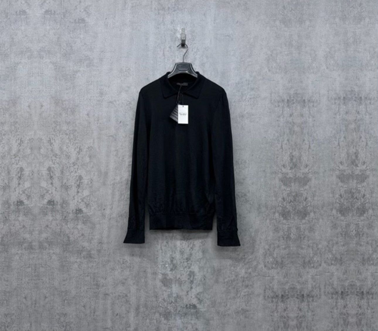 Prada Prada Wool Knit Long Sleeve Polo Size 54 Size US L / EU 52-54 / 3 - 2 Thumbnail