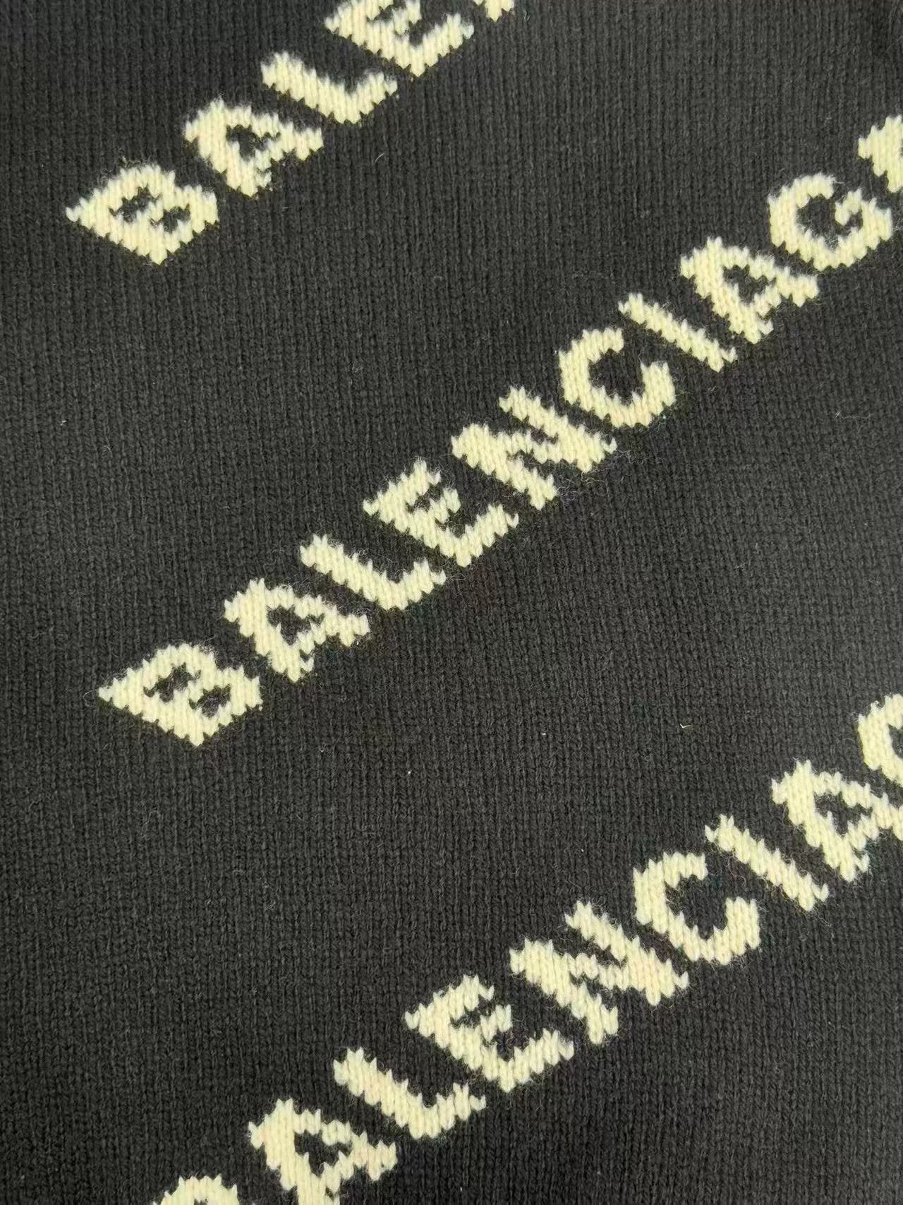 Balenciaga Balenciaga Logo Intarsia Knit Sweater Size S Size US S / EU 44-46 / 1 - 4 Thumbnail