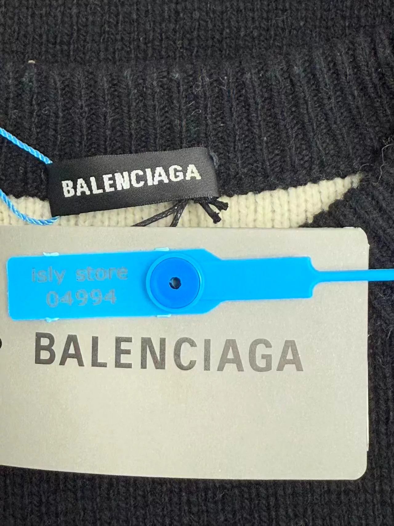 Balenciaga Balenciaga Logo Intarsia Knit Sweater Size S Size US S / EU 44-46 / 1 - 5 Thumbnail