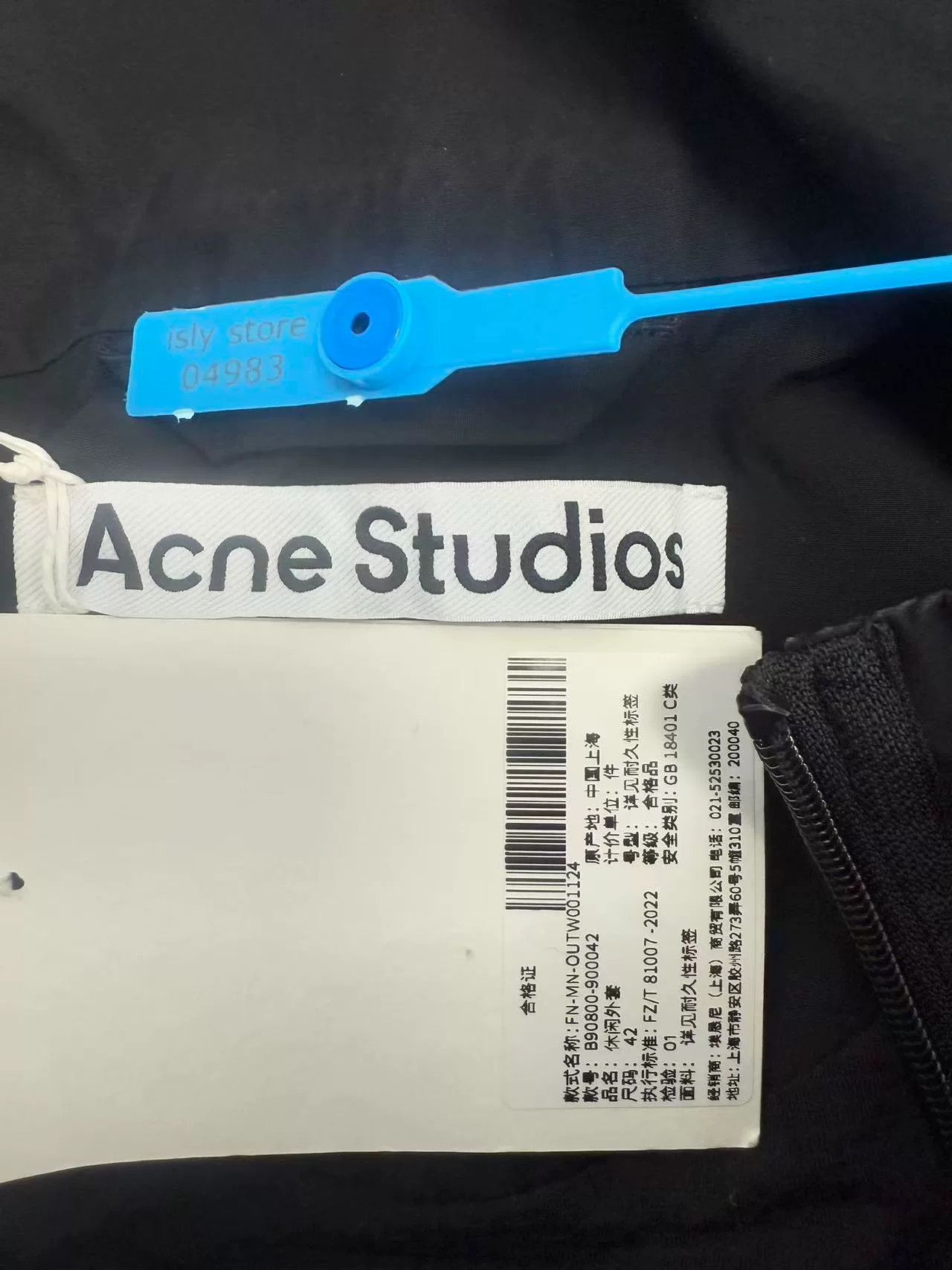 Acne Studios Acne Studios Logo Back Zip Jacket Size XS Size US XS / EU 42 / 0 - 5 Thumbnail