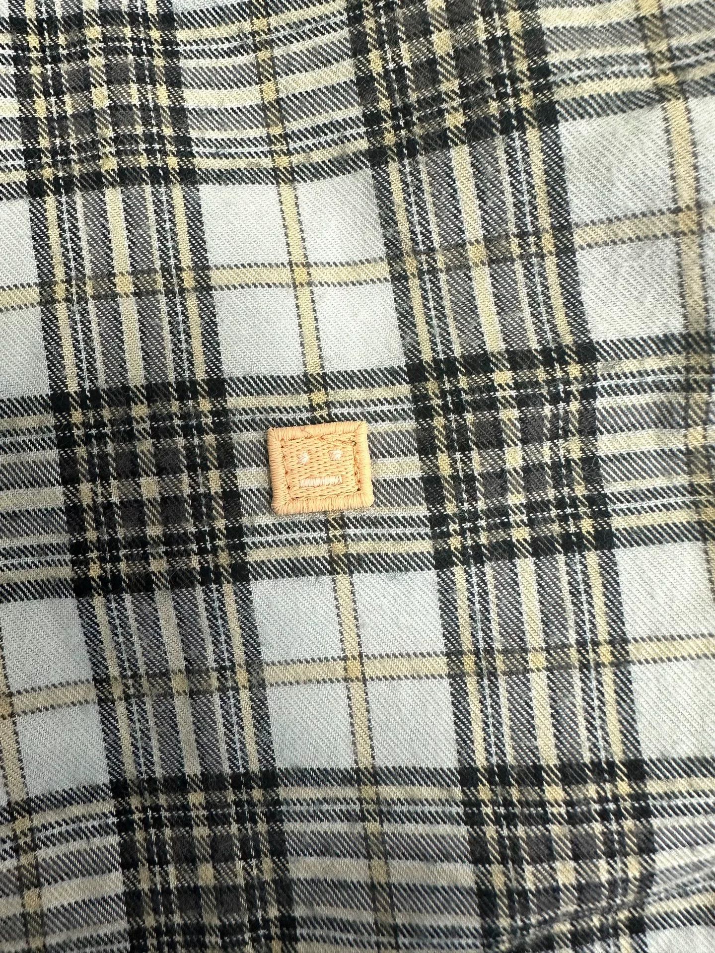 Acne Studios Acne Studios Plaid Face Patch Flannel Shirt XXS Size US XXS / EU 40 - 4 Thumbnail
