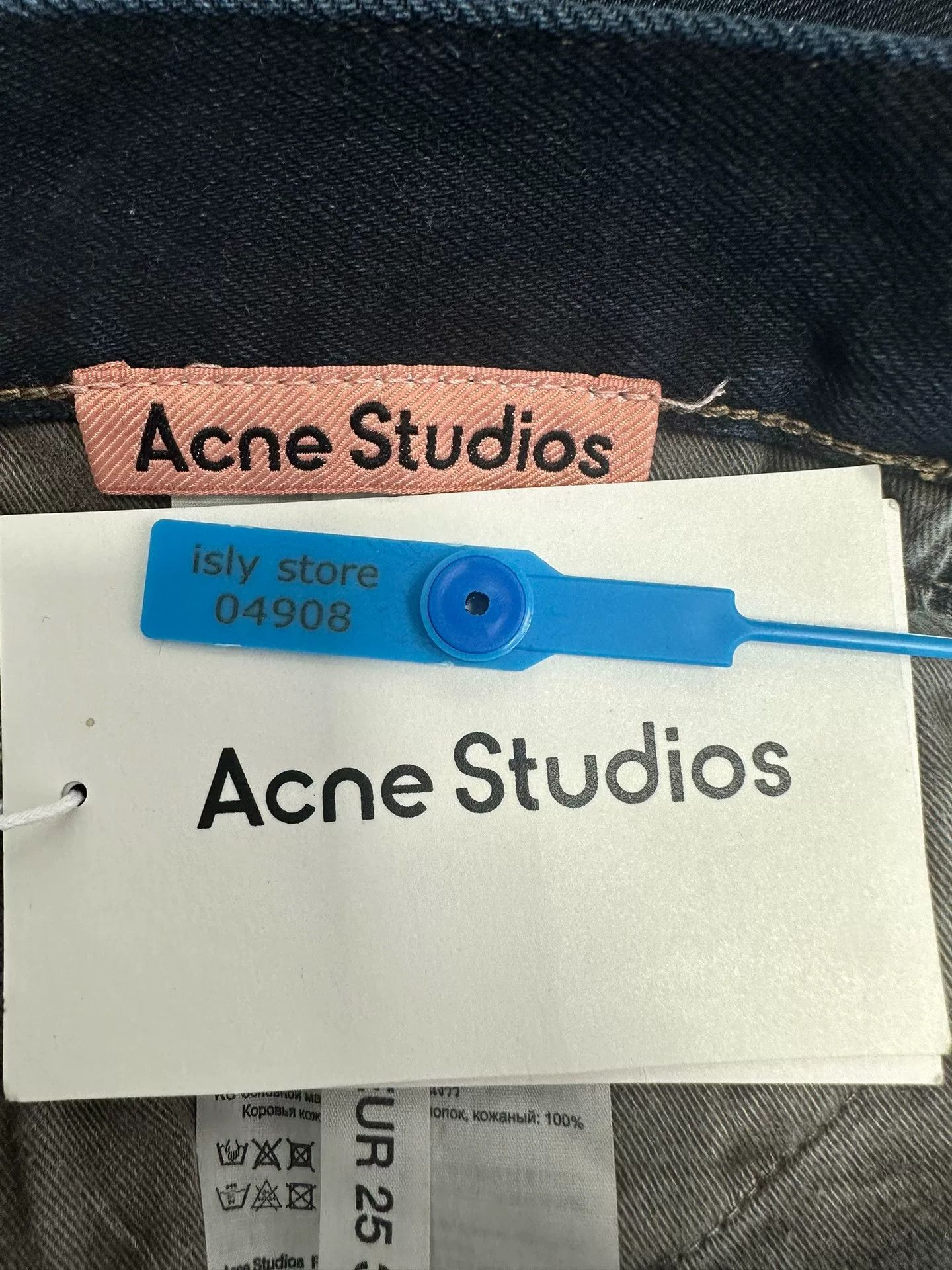 Acne Studios Acne Studios Dark Wash Wide Leg Jeans 25 Size 25" / US 0 / IT 36 - 5 Thumbnail