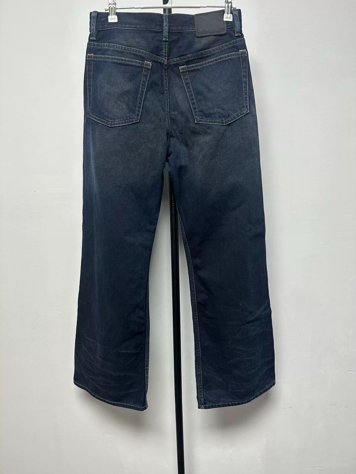 Acne Studios Acne Studios Dark Wash Wide Leg Jeans 25 Size 25" / US 0 / IT 36 - 3 Thumbnail