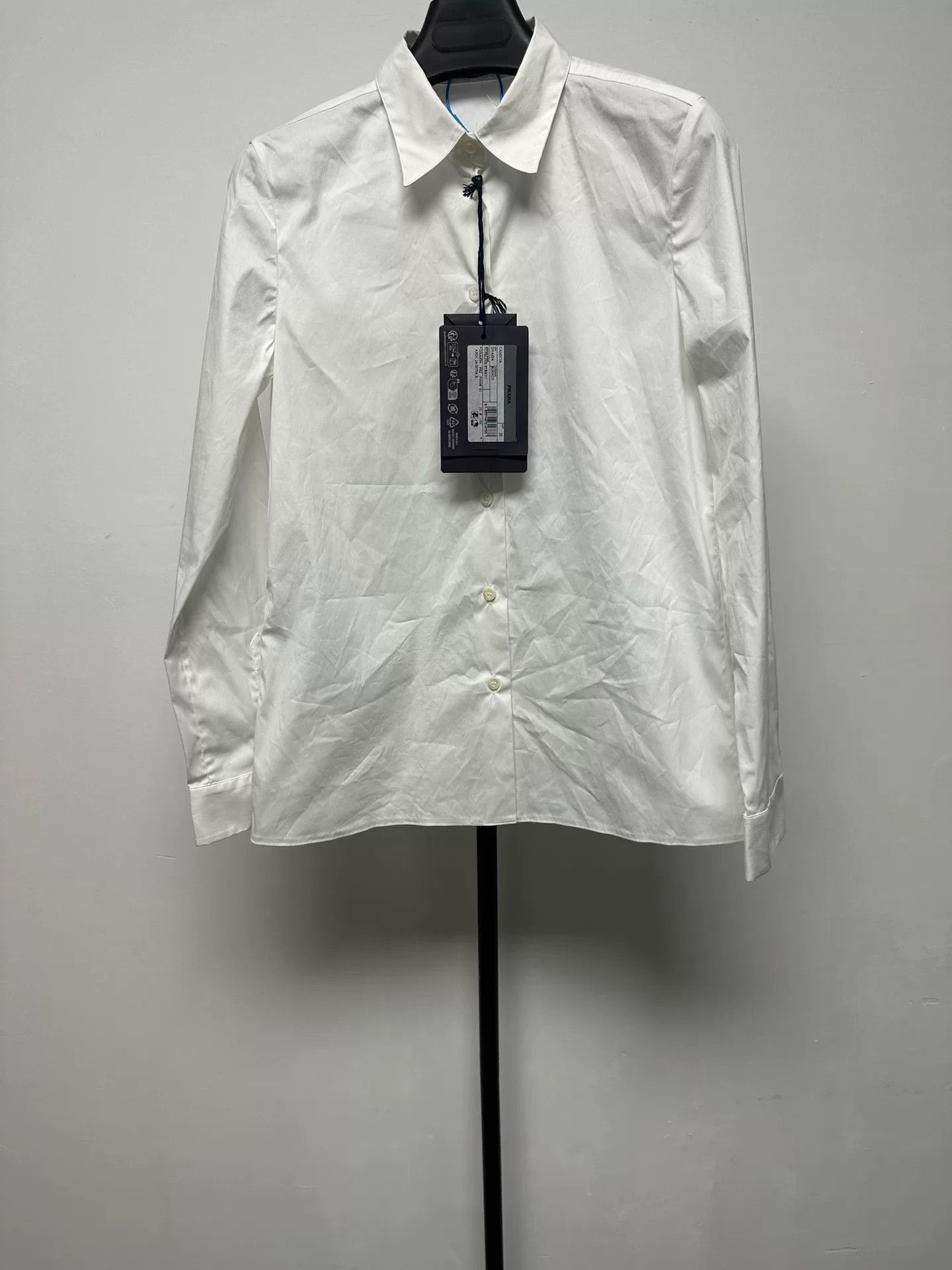 Prada Prada Stretch Poplin Button Up Shirt IT 36 Size XS / US 0-2 / IT 36-38 - 2 Thumbnail