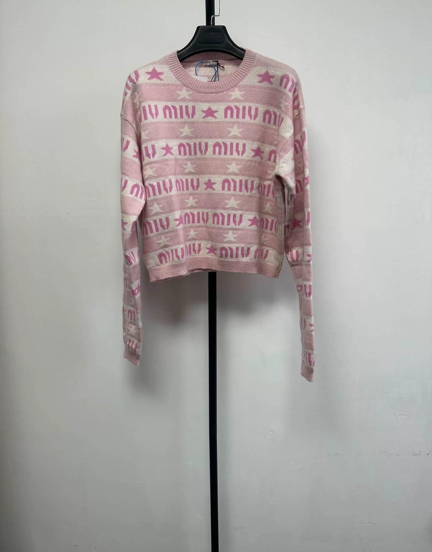 Miu Miu Miu Miu Logo Star Cashmere Sweater IT 40 Size S / US 4 / IT 40 - 2 Thumbnail