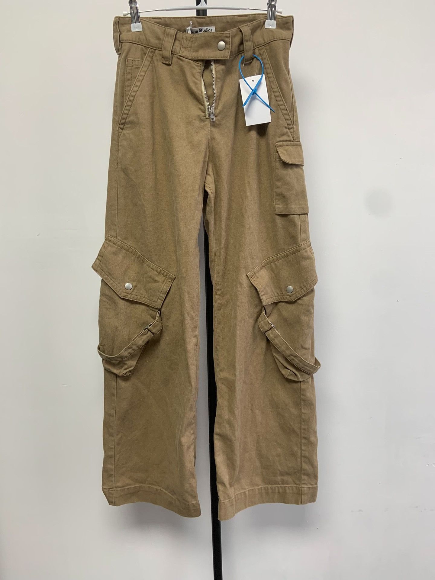 Acne Studios Acne Studios Khaki Cotton Cargo Pants 30 Size 30" / US 8 / IT 44 - 2 Thumbnail