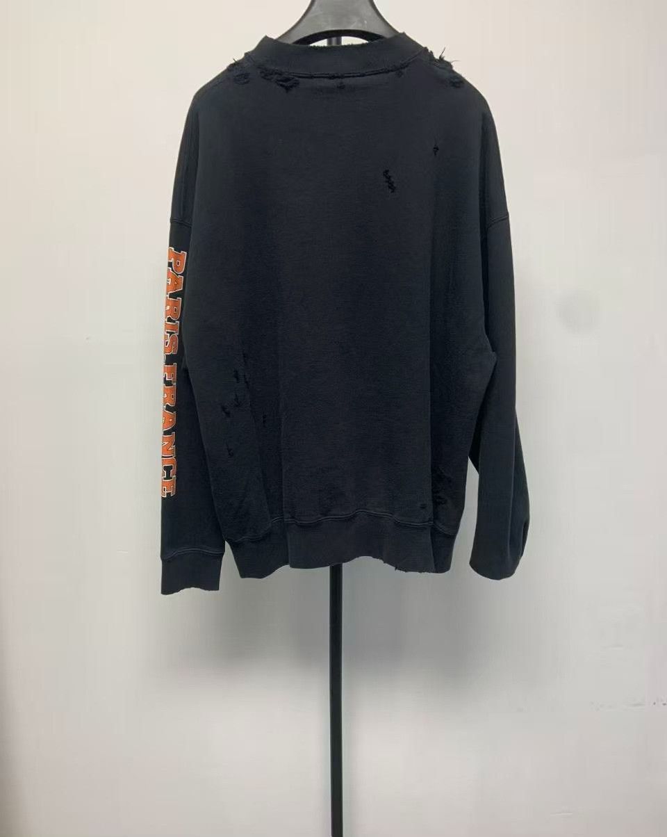 Balenciaga Balenciaga Distressed Arch Logo Sweatshirt XS Size US XS / EU 42 / 0 - 3 Thumbnail