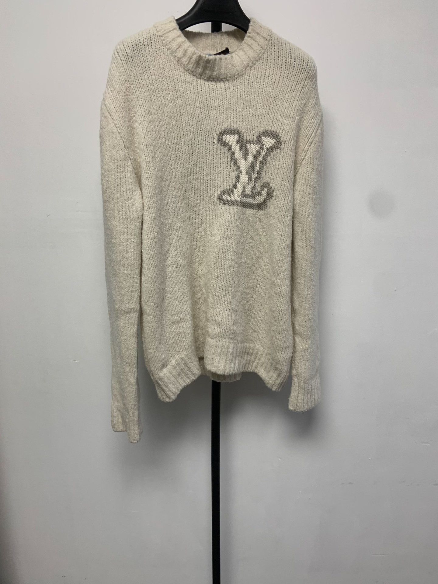 Louis Vuitton Louis Vuitton LV Intarsia Crewneck Sweater Size M Size US M / EU 48-50 / 2 - 2 Thumbnail