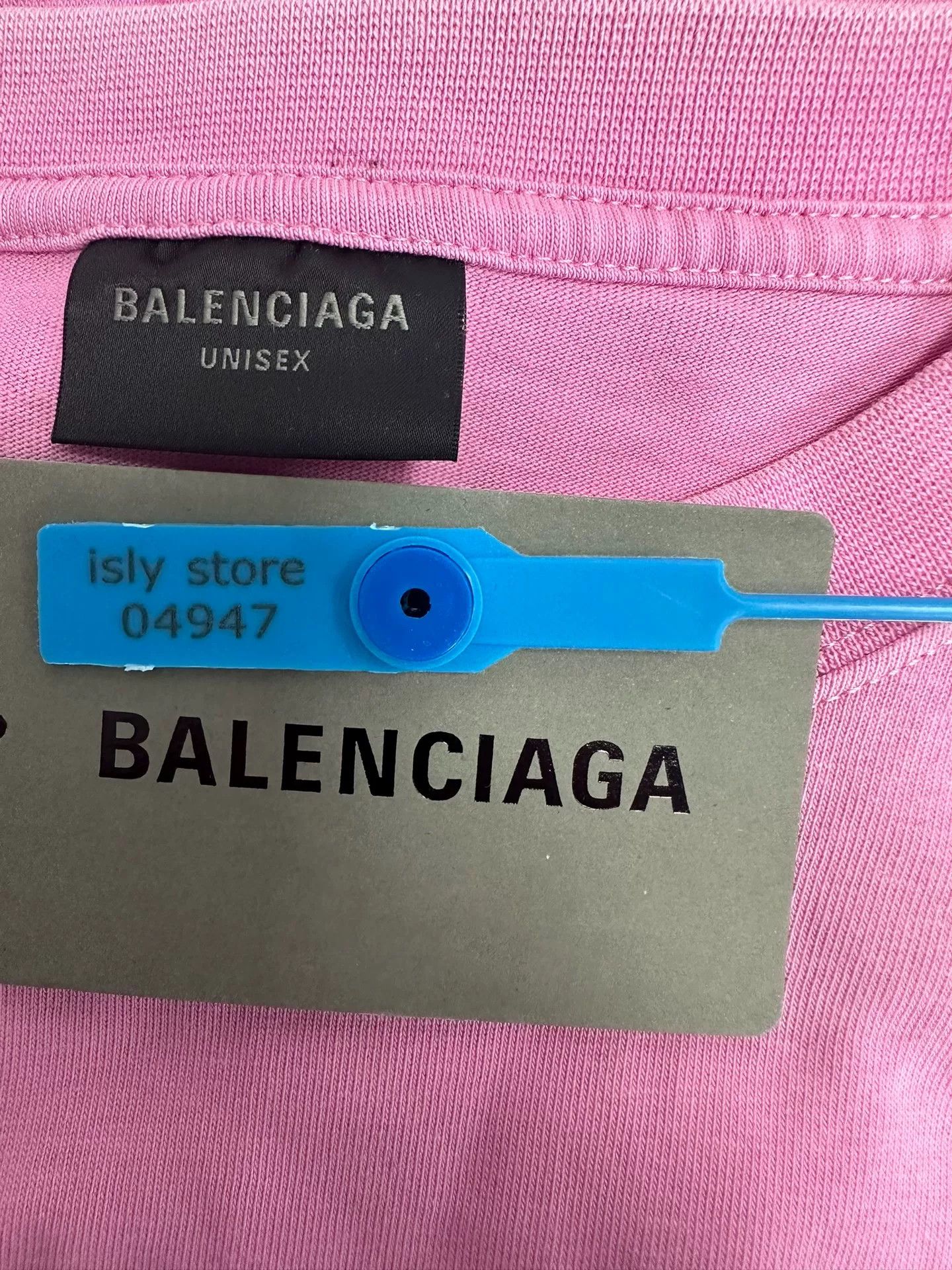 Balenciaga Balenciaga Pink Logo Distressed T-Shirt XS Size US XS / EU 42 / 0 - 5 Thumbnail