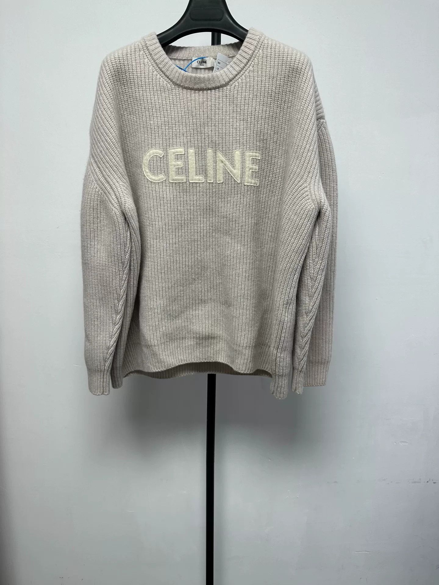Celine CELINE Logo Knit Crewneck Sweater Size M Size US M / EU 48-50 / 2 - 2 Thumbnail