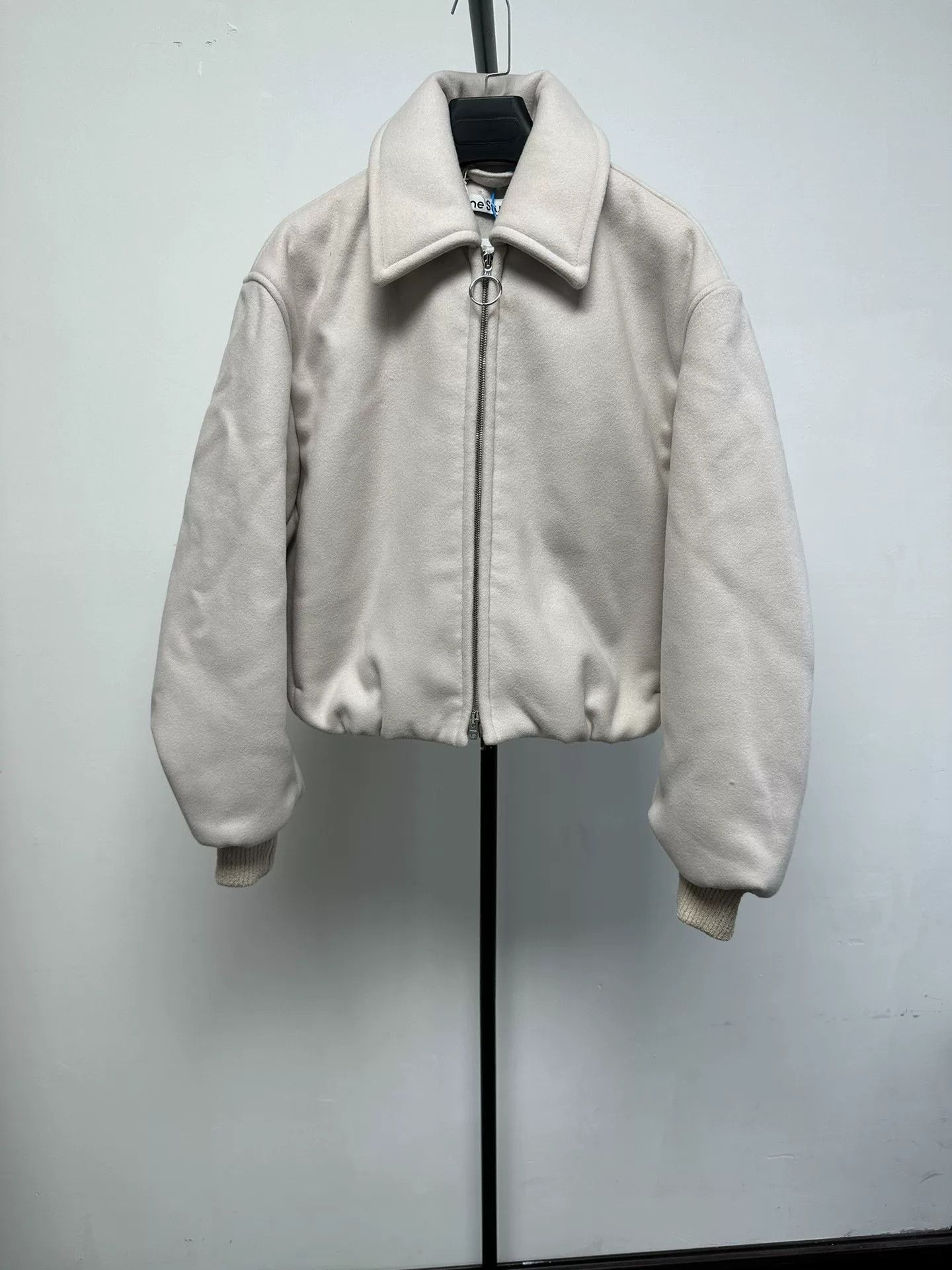 Acne Studios Acne Studios Wool Blend Zip Jacket White 36 Size XS / US 0-2 / IT 36-38 - 2 Thumbnail