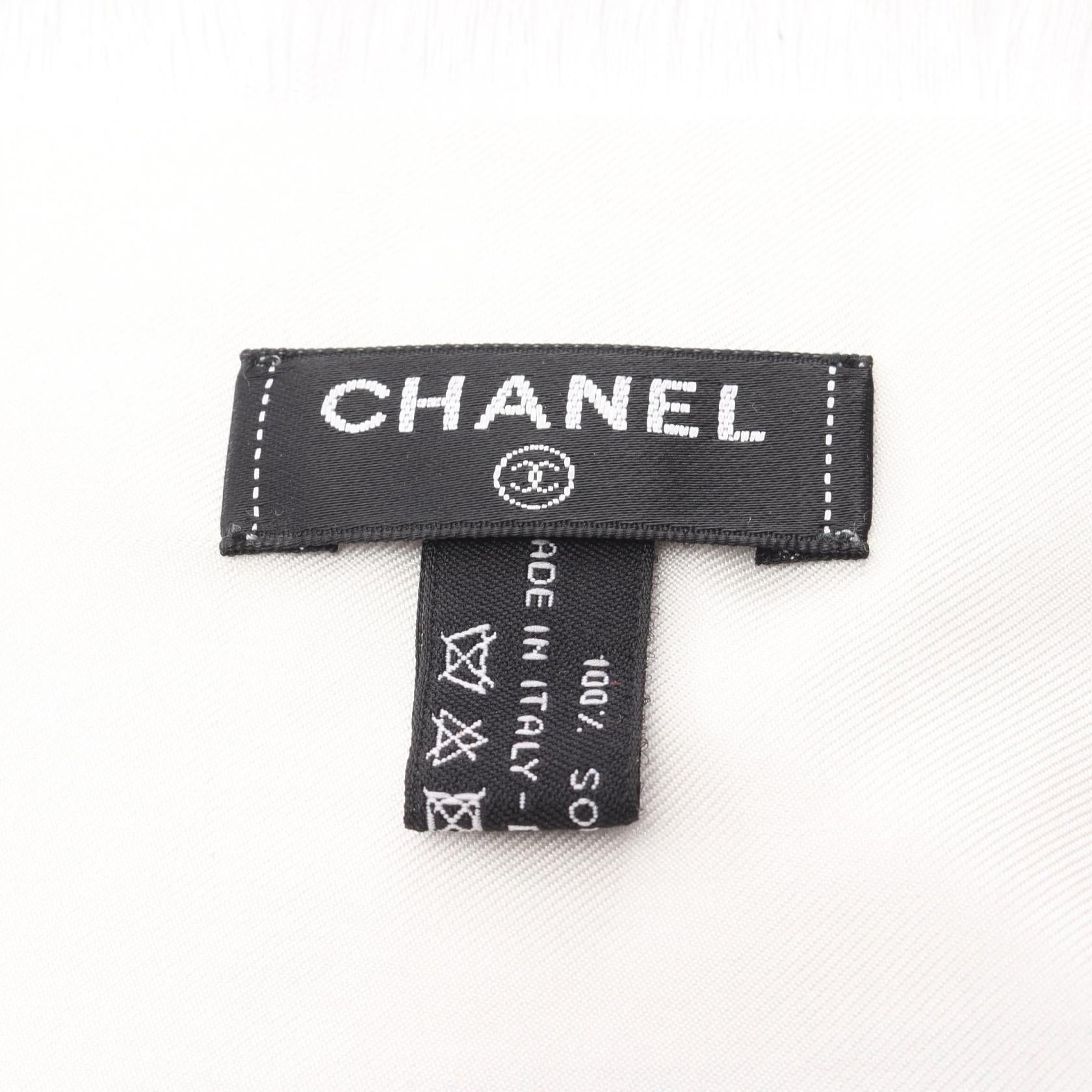 Chanel Chanel CHANEL Silk Stole Textile Scarf DUTY FREE for USA Size ONE SIZE - 3 Thumbnail