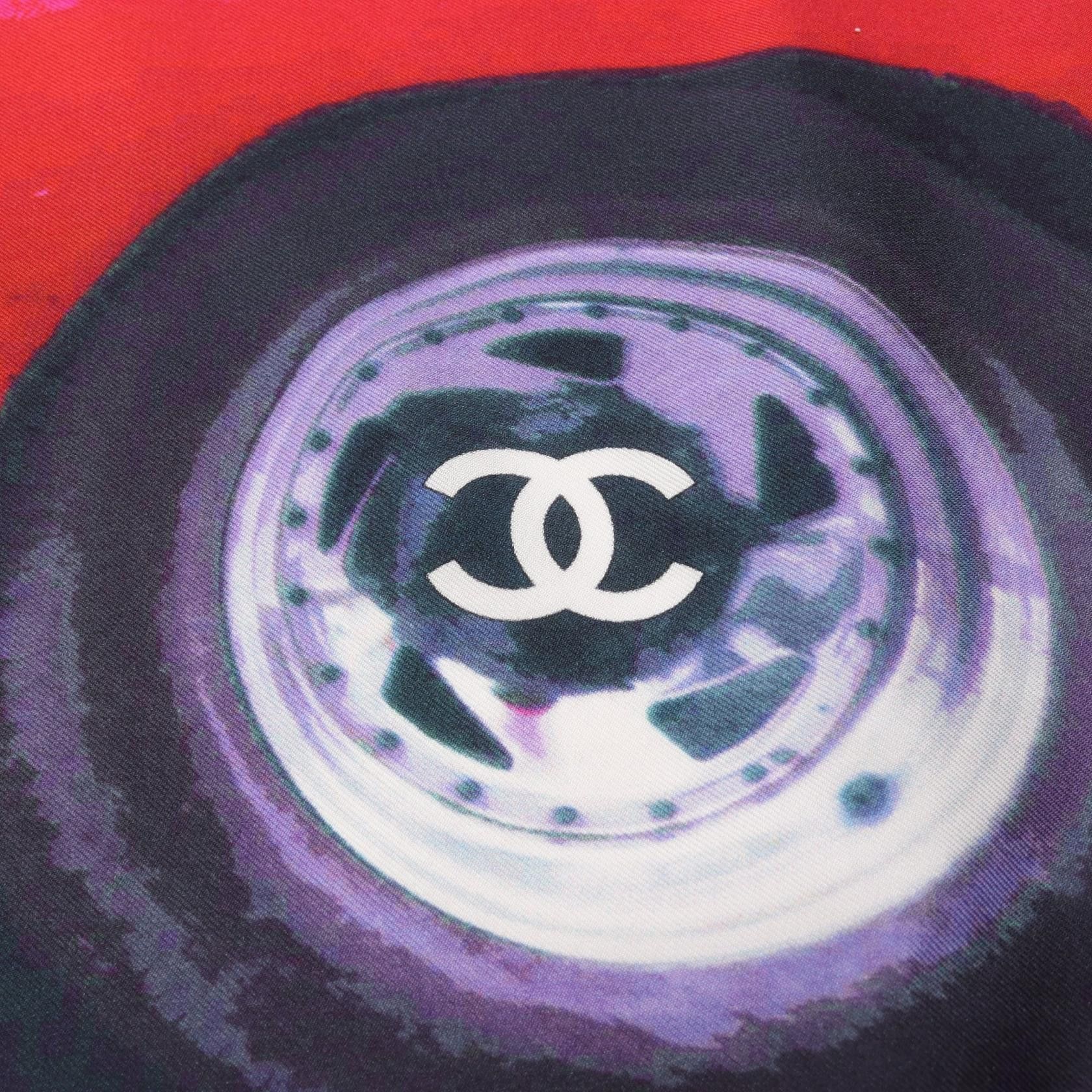 Chanel Chanel CHANEL Silk Stole Textile Scarf DUTY FREE for USA Size ONE SIZE - 2 Thumbnail