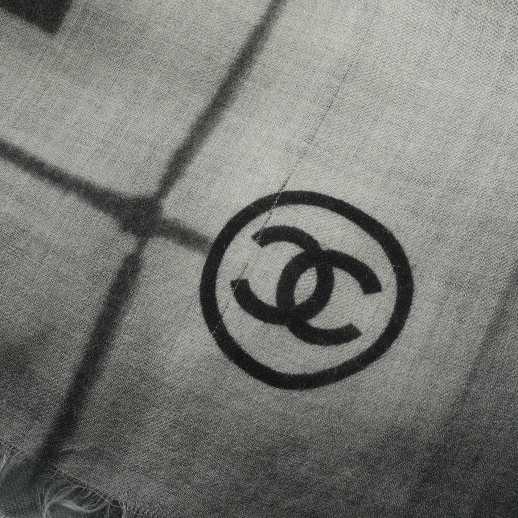 Chanel Chanel Chanel Logo Cashmere Scarf Textile Scarf DUTY FREE for USA Size ONE SIZE - 5 Thumbnail