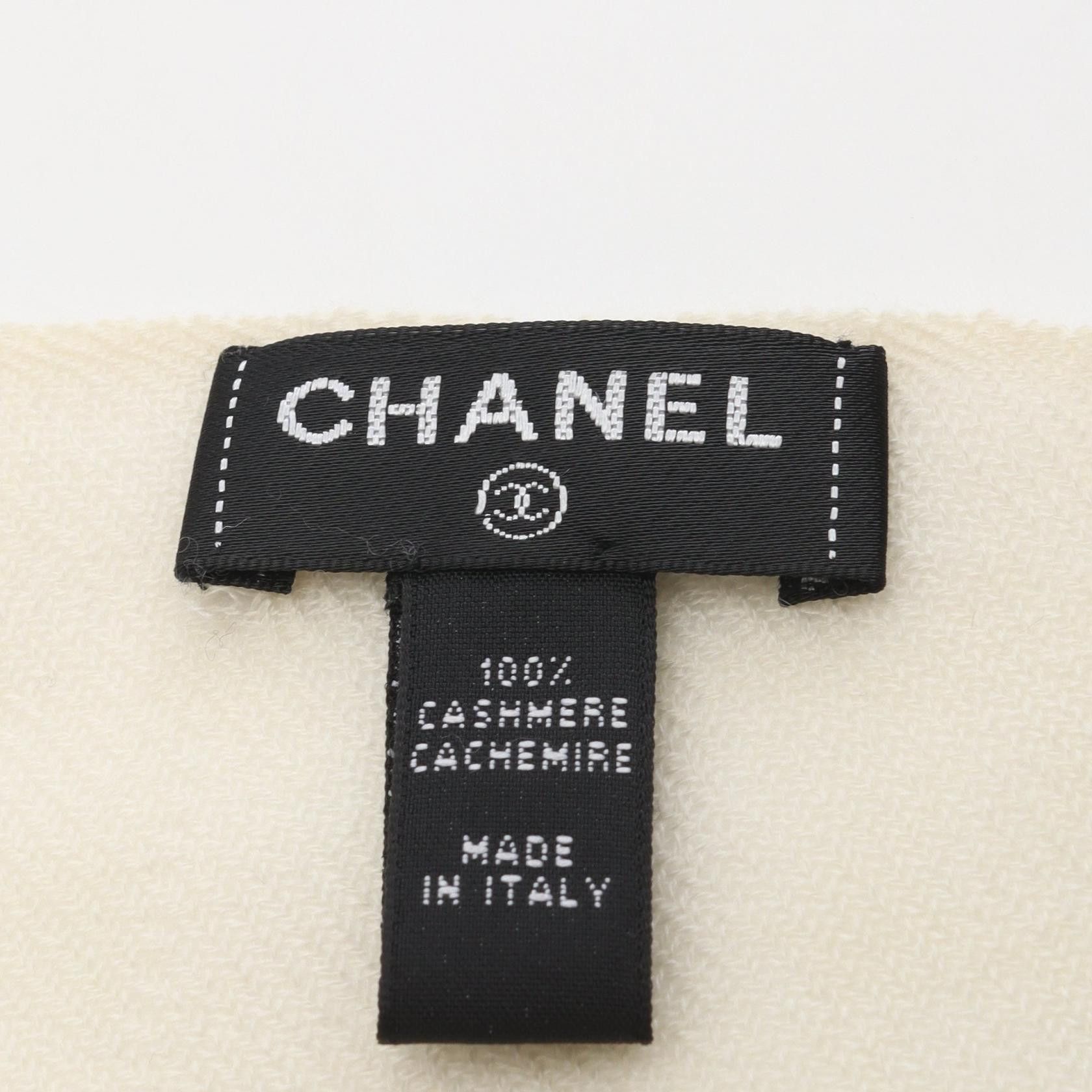 Chanel Chanel Chanel Cashmere Stole Textile Shawl DUTY FREE for USA Size ONE SIZE - 2 Thumbnail