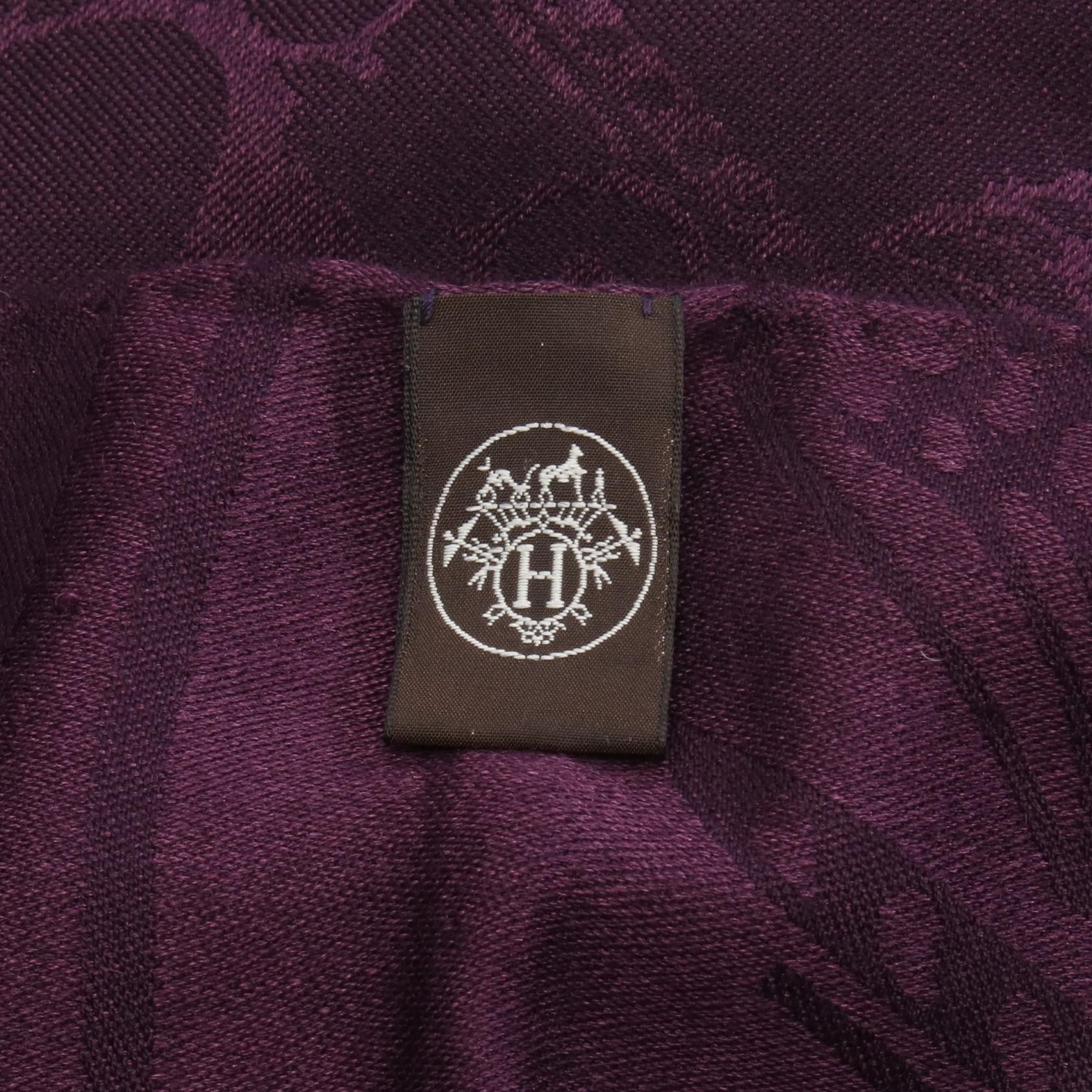 Hermes Hermes Hermes New Libris Silk Cashmere Stole Textile Shawl DUTY FREE for USA Size ONE SIZE - 2 Thumbnail