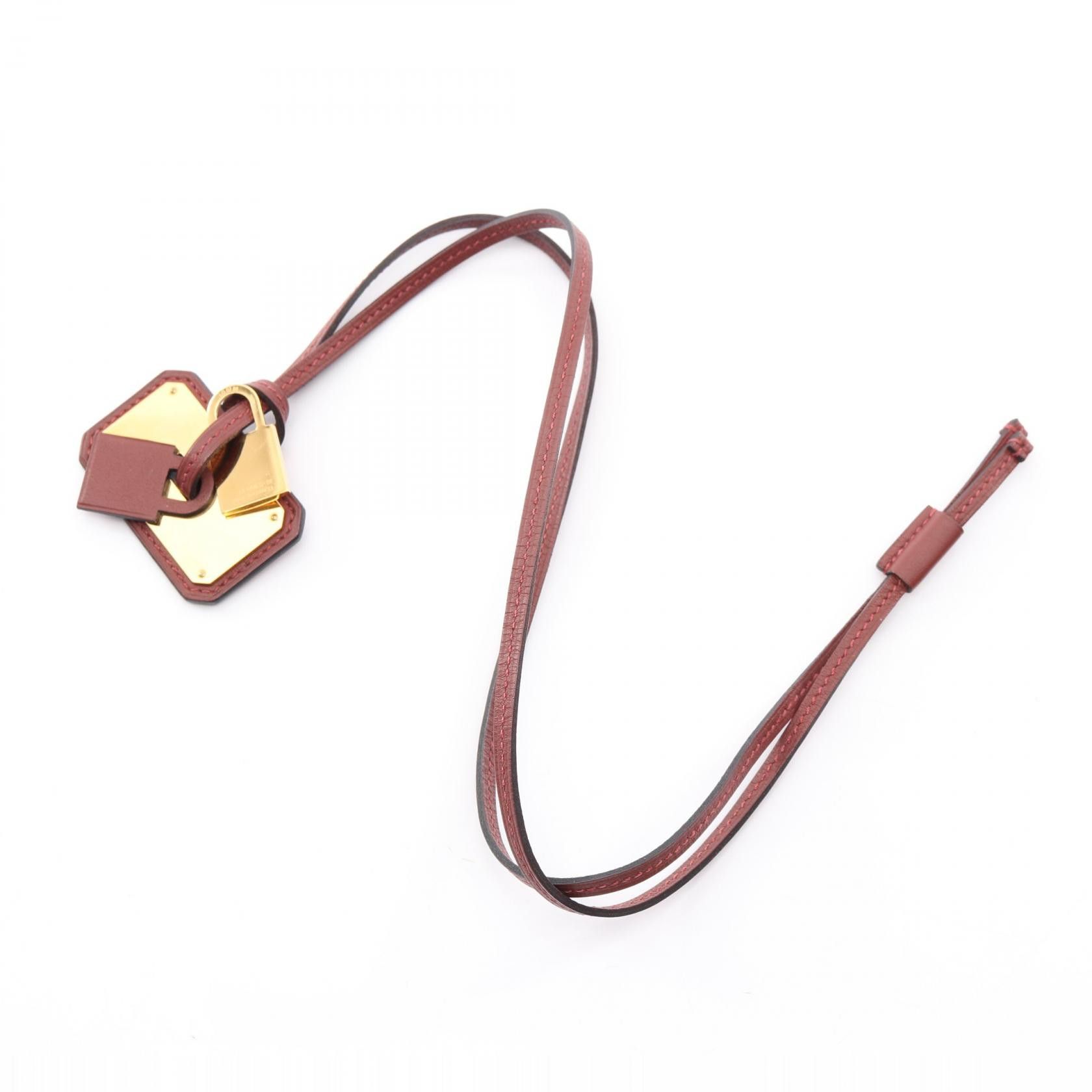Hermes Hermes Hermes Au Kelly GM Calfskin Necklace Leather Necklace DUTY FREE for USA Size ONE SIZE - 3 Thumbnail