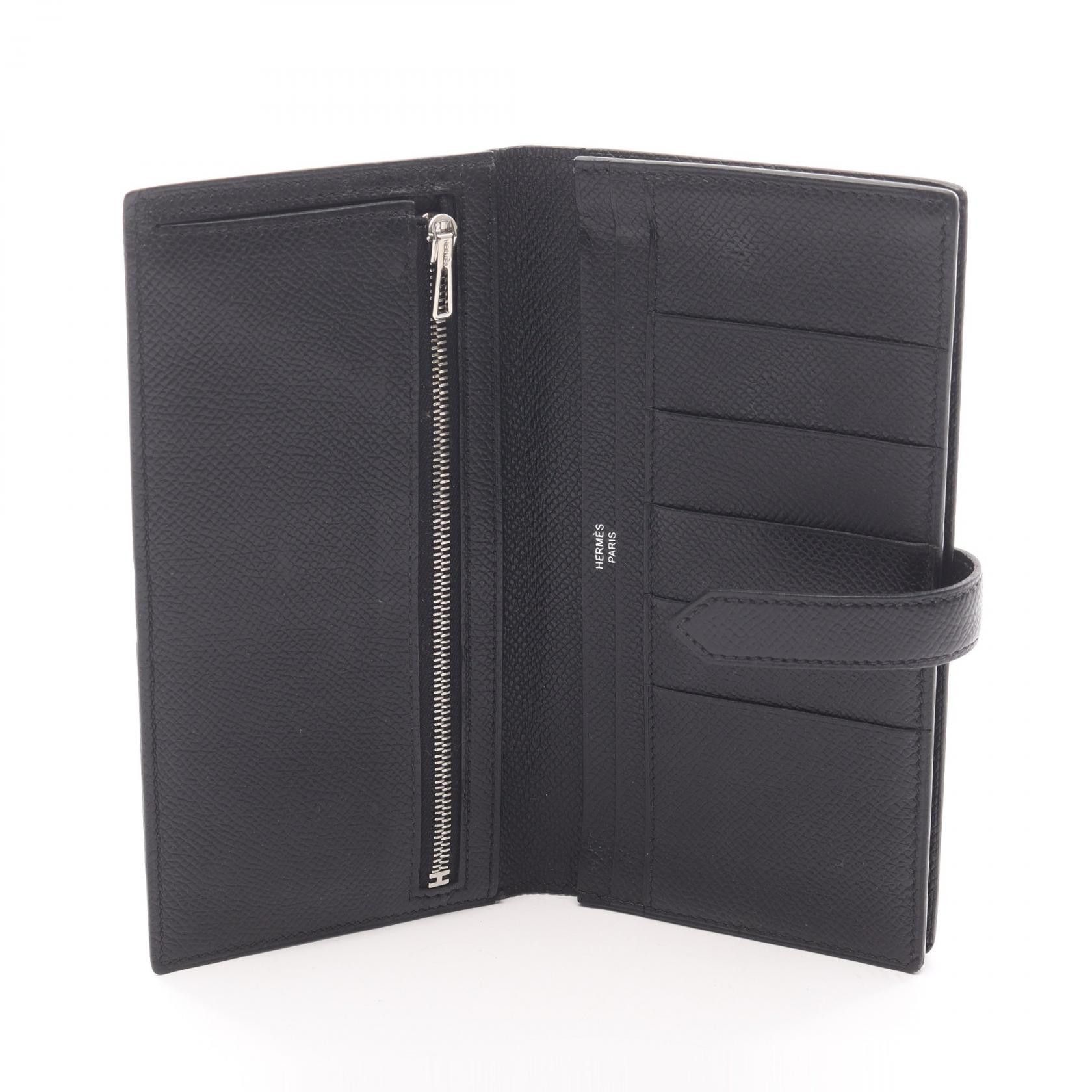 Hermes Hermes Hermes Bearn Souffle calf leather long wallet Leather Long Wallet B2023 DUTY FREE for USA Size ONE SIZE - 3 Thumbnail