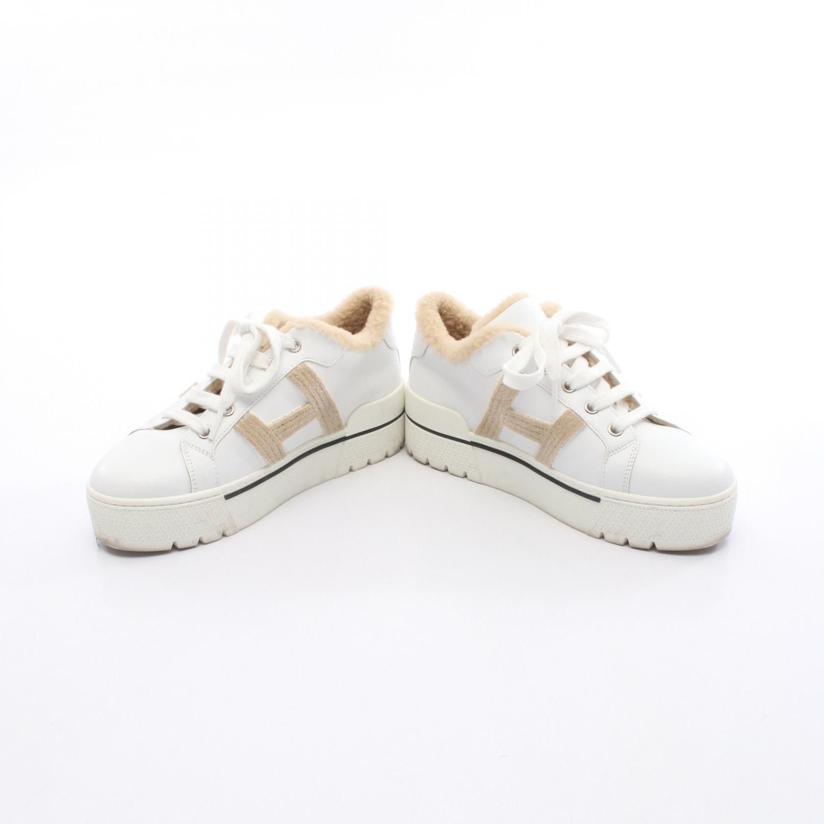 Hermes Hermes Hermes Dare Leather Sneakers Leather Shoes DUTY FREE for USA Size ONE SIZE - 3 Thumbnail