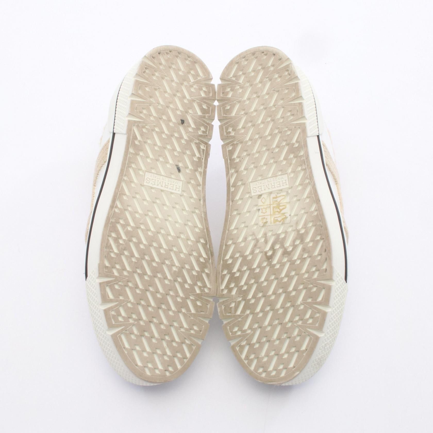 Hermes Hermes Hermes Dare Leather Sneakers Leather Shoes DUTY FREE for USA Size ONE SIZE - 4 Thumbnail