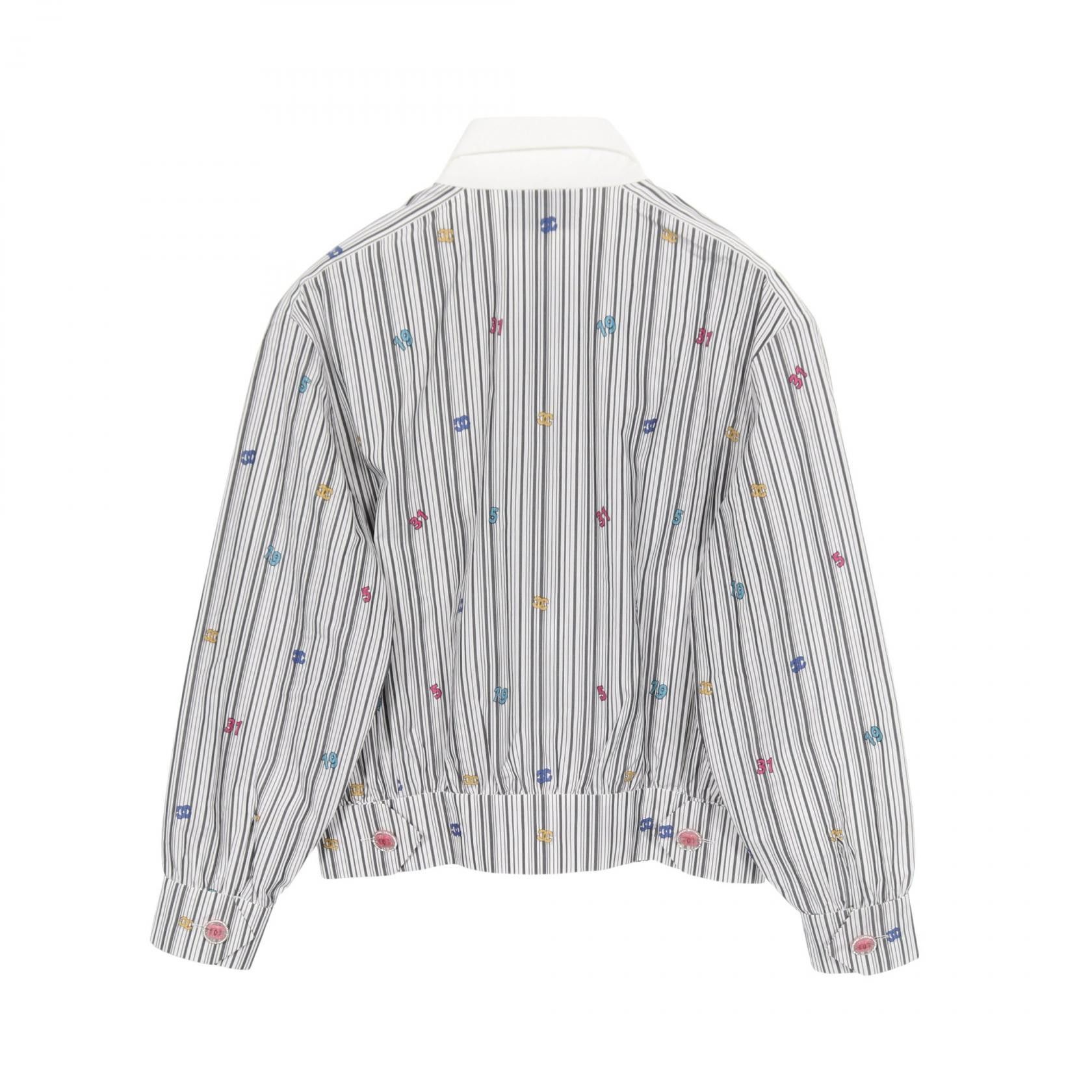 Chanel Chanel CHANEL Cotton Shirt Textile Tops P73926V65463 DUTY FREE for USA Size ONE SIZE - 2 Thumbnail