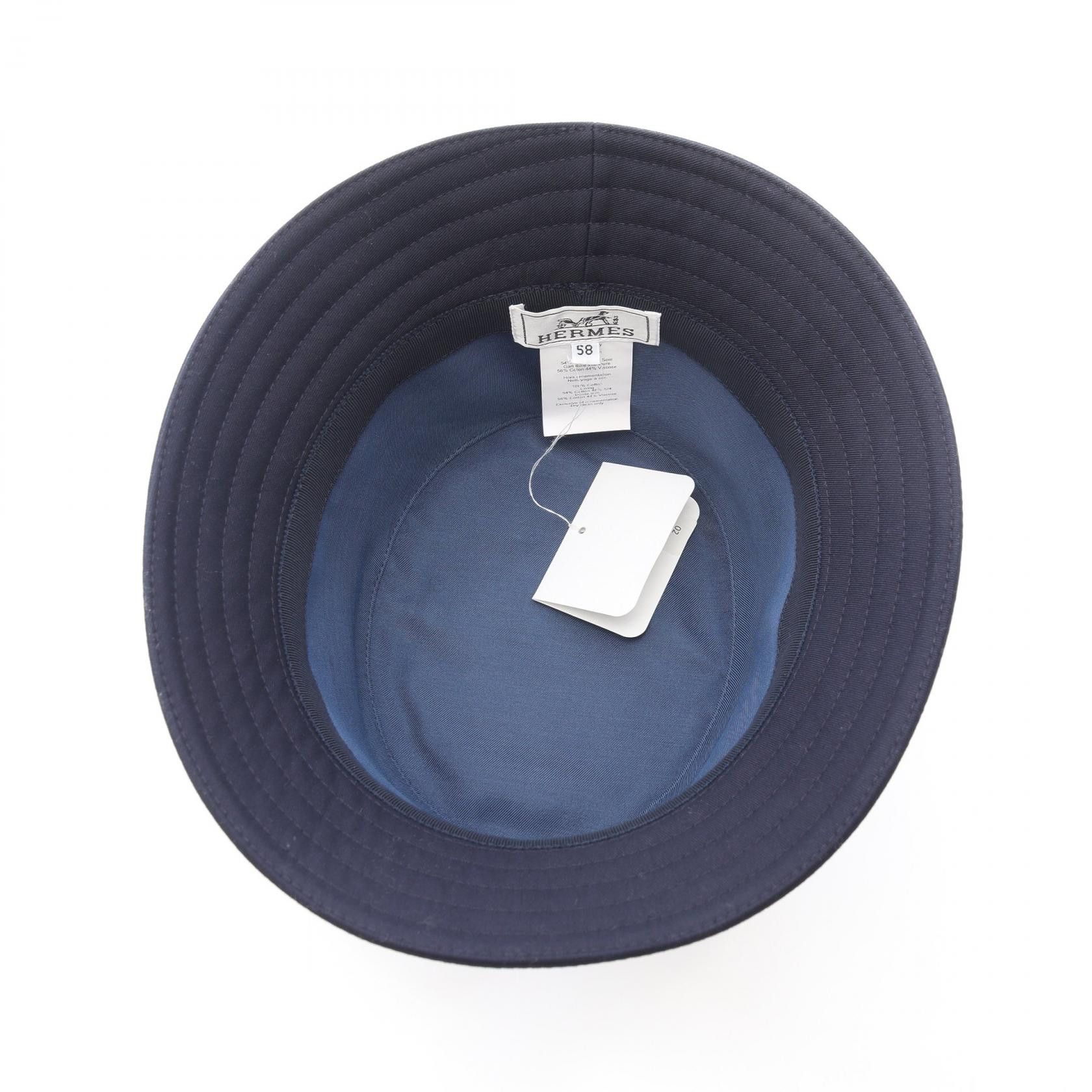 Hermes Hermes Hermes Harper H Electric Cotton Hat Textile Hats DUTY FREE for USA Size ONE SIZE - 3 Thumbnail