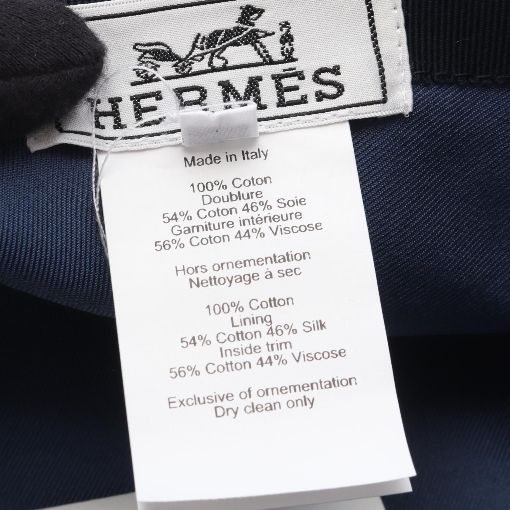 Hermes Hermes Hermes Harper H Electric Cotton Hat Textile Hats DUTY FREE for USA Size ONE SIZE - 5 Thumbnail