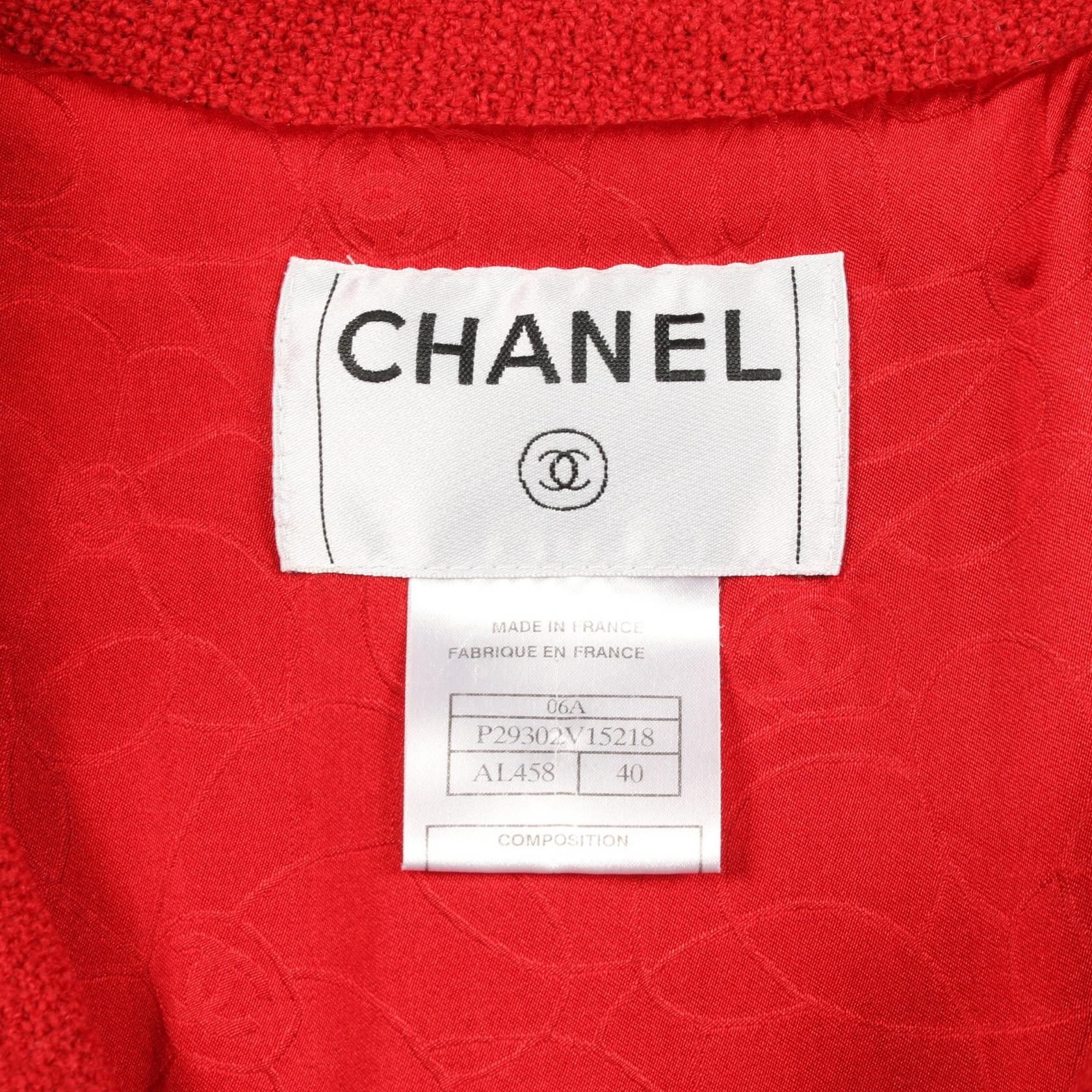 Chanel Chanel Chanel Wool Short Coat Textile Outerwear P29302V15218 DUTY FREE for USA Size ONE SIZE - 3 Thumbnail