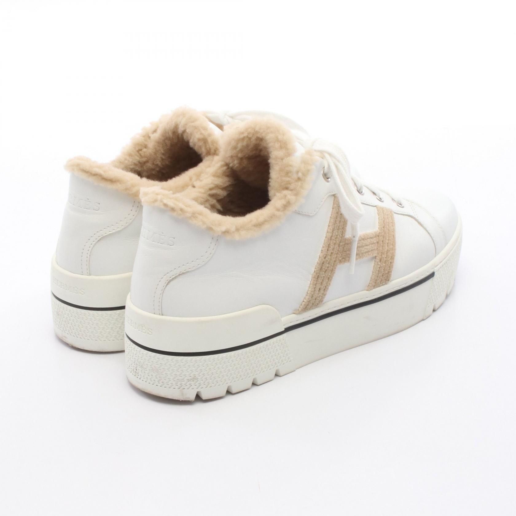 Hermes Hermes Hermes Dare Leather Sneakers Leather Shoes DUTY FREE for USA Size ONE SIZE - 2 Thumbnail