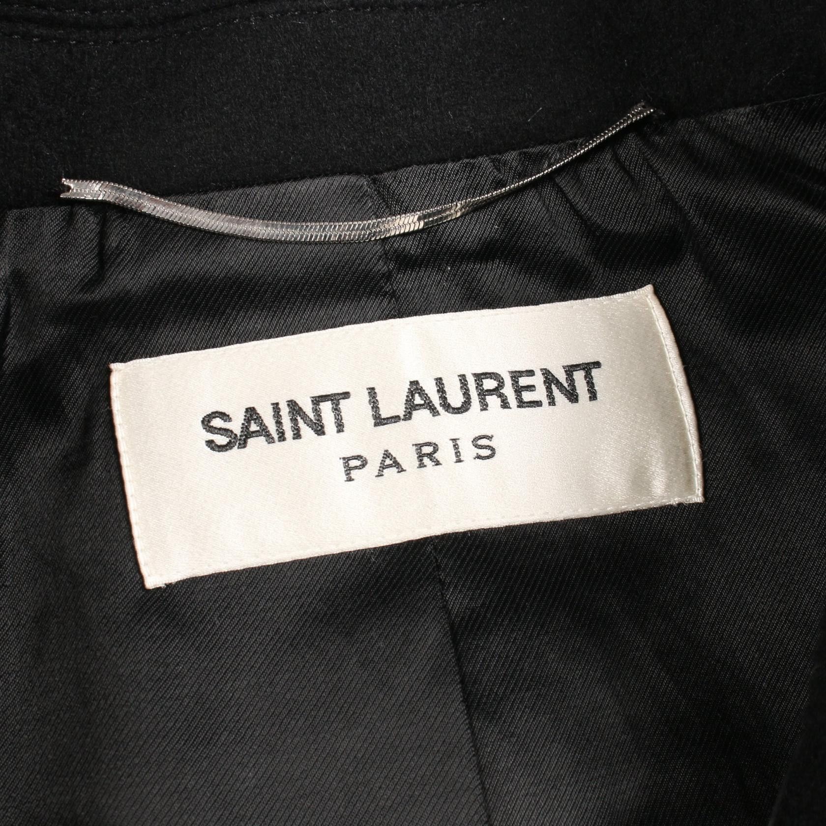 Yves Saint Laurent Yves Saint Laurent Saint Laurent Paris Wool Coat Textile Outerwear DUTY FREE for USA Size ONE SIZE - 3 Thumbnail