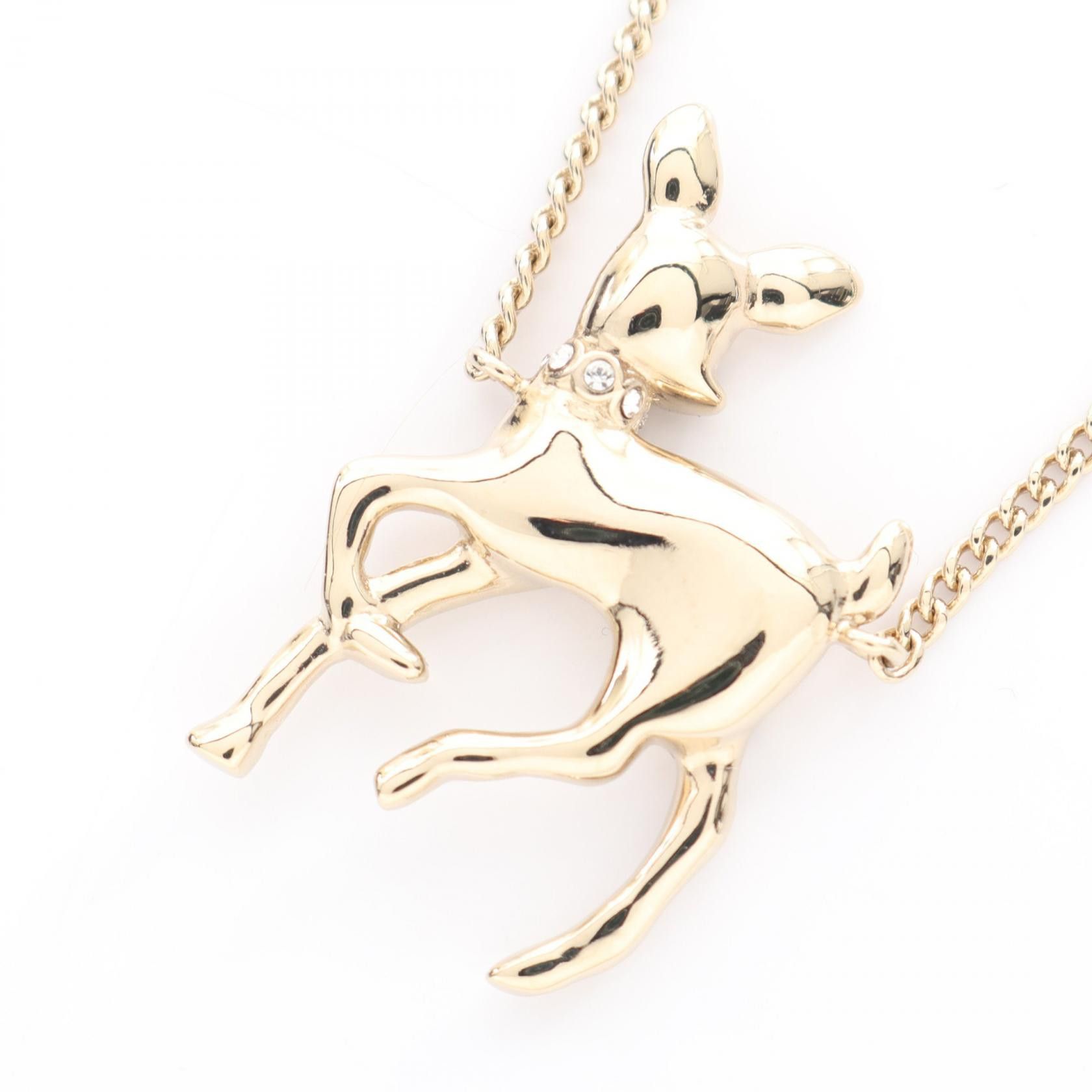 Chanel Chanel Chanel Ears Gift 2025 Coco Mark Bambi Necklace Metal Necklace DUTY FREE for USA Size ONE SIZE - 2 Thumbnail