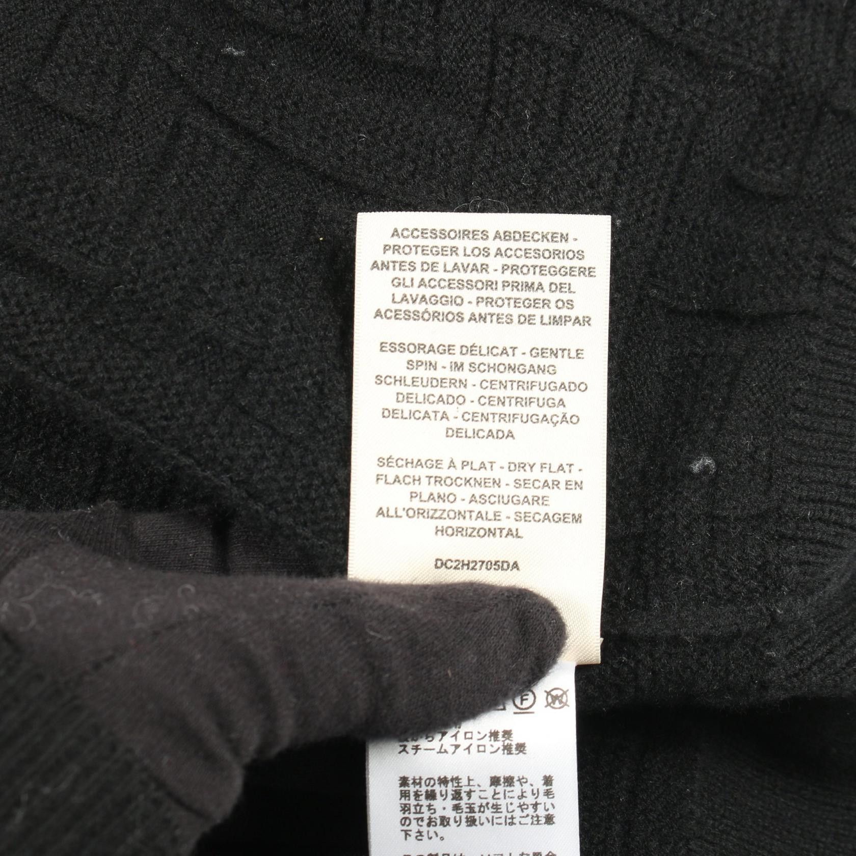 Hermes Hermes Hermes H Pattern Wool Cardigan Textile Tops DUTY FREE for USA Size ONE SIZE - 5 Thumbnail