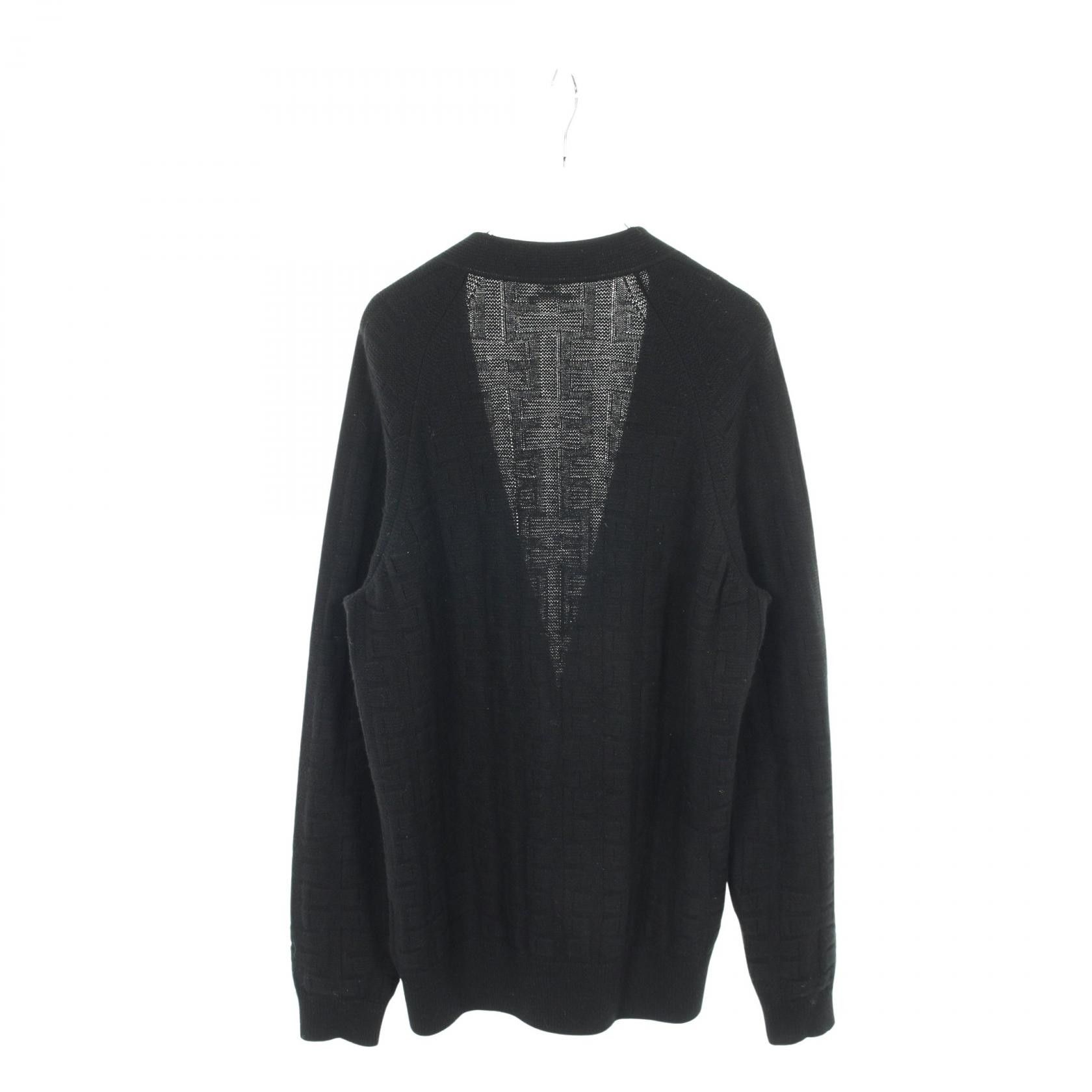 Hermes Hermes Hermes H Pattern Wool Cardigan Textile Tops DUTY FREE for USA Size ONE SIZE - 2 Thumbnail