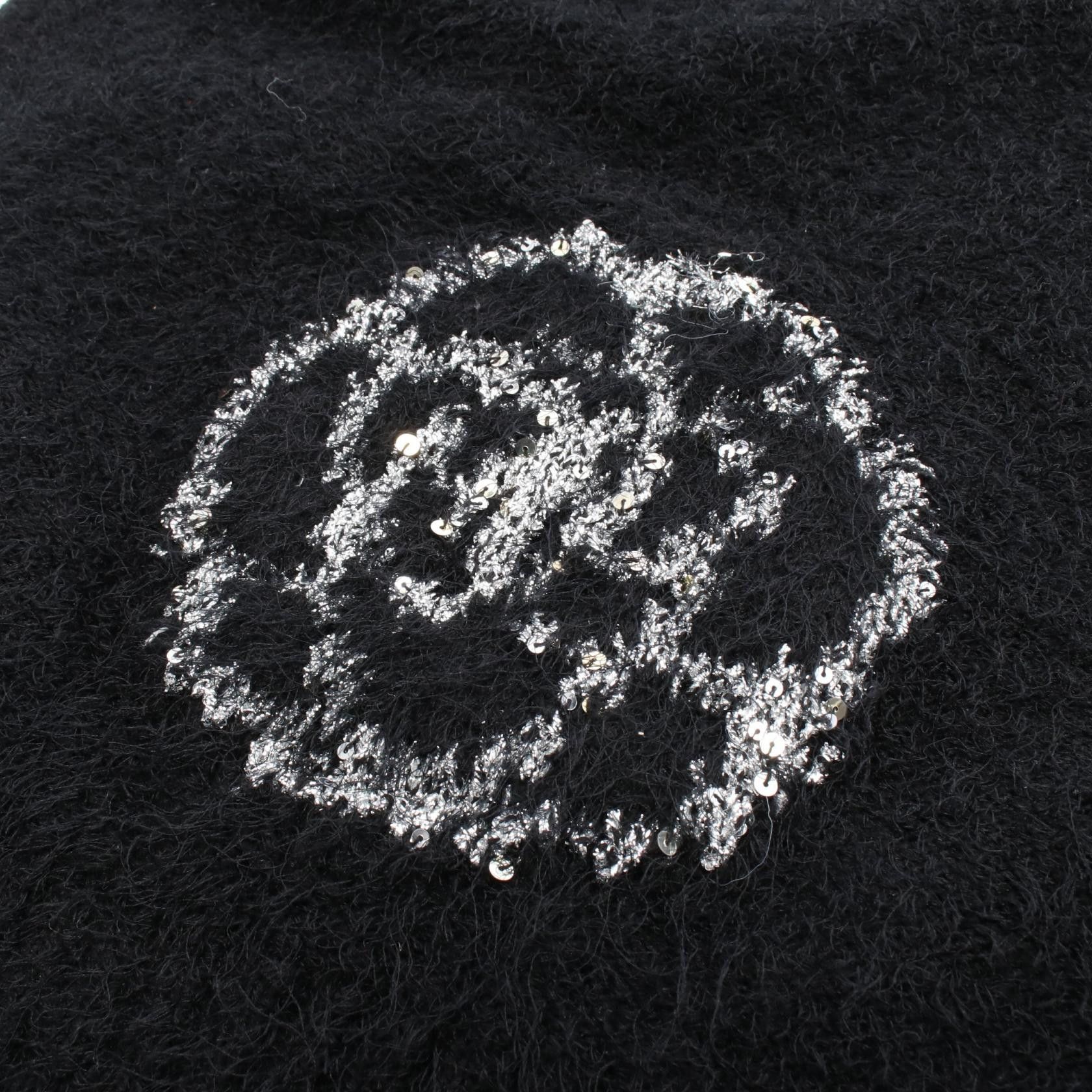 Chanel Chanel CHANEL Camellia Silk Cashmere Wool Knit Top Textile Tops DUTY FREE for USA Size ONE SIZE - 9 Thumbnail