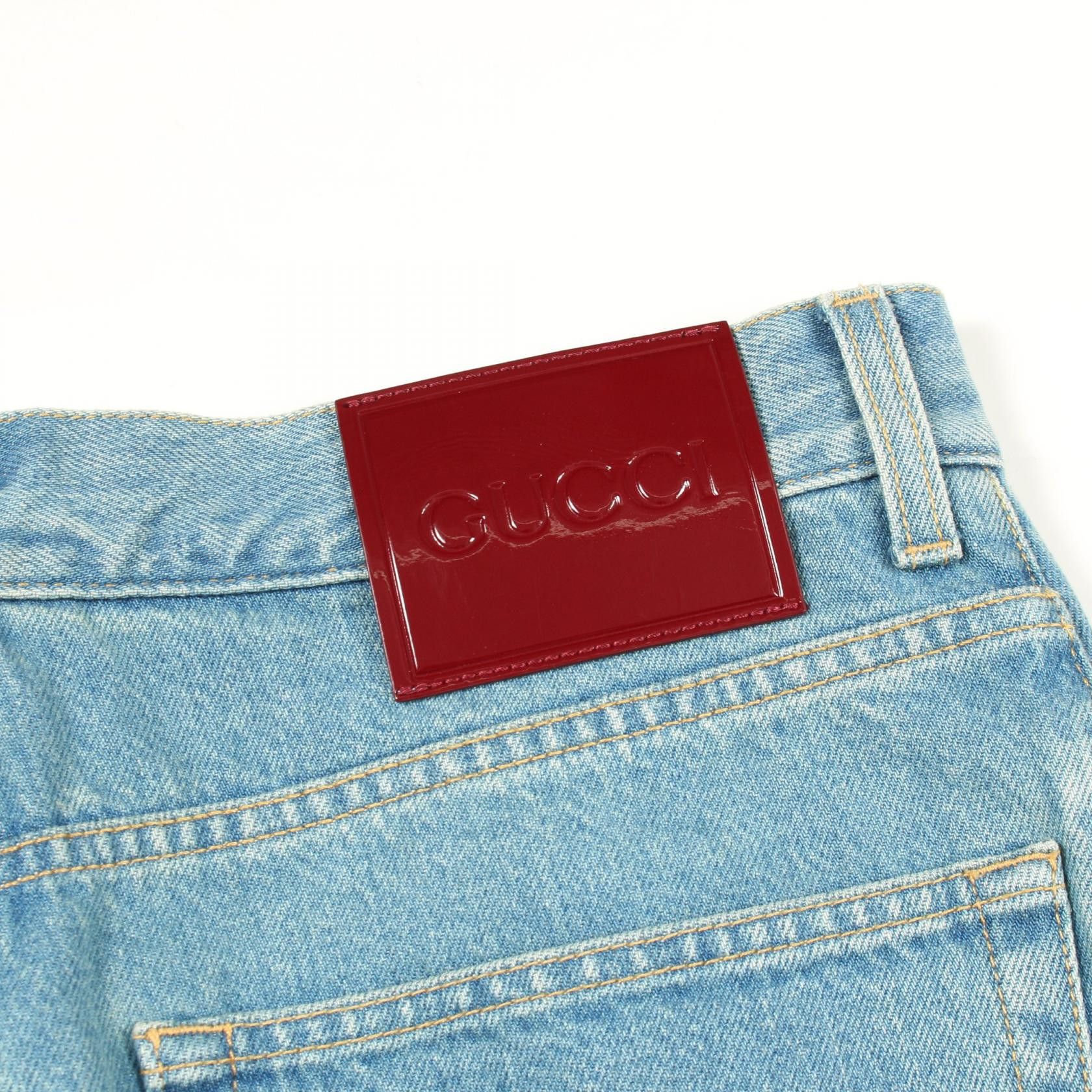 Gucci Gucci Gucci Cotton Denim Pants Textile Bottoms DUTY FREE for USA Size ONE SIZE - 7 Thumbnail