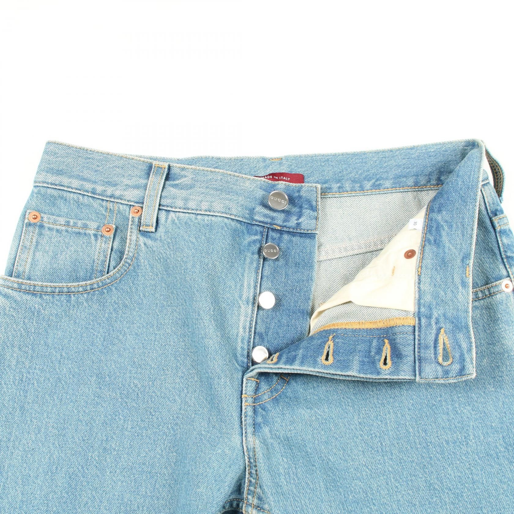 Gucci Gucci Gucci Cotton Denim Pants Textile Bottoms DUTY FREE for USA Size ONE SIZE - 5 Thumbnail