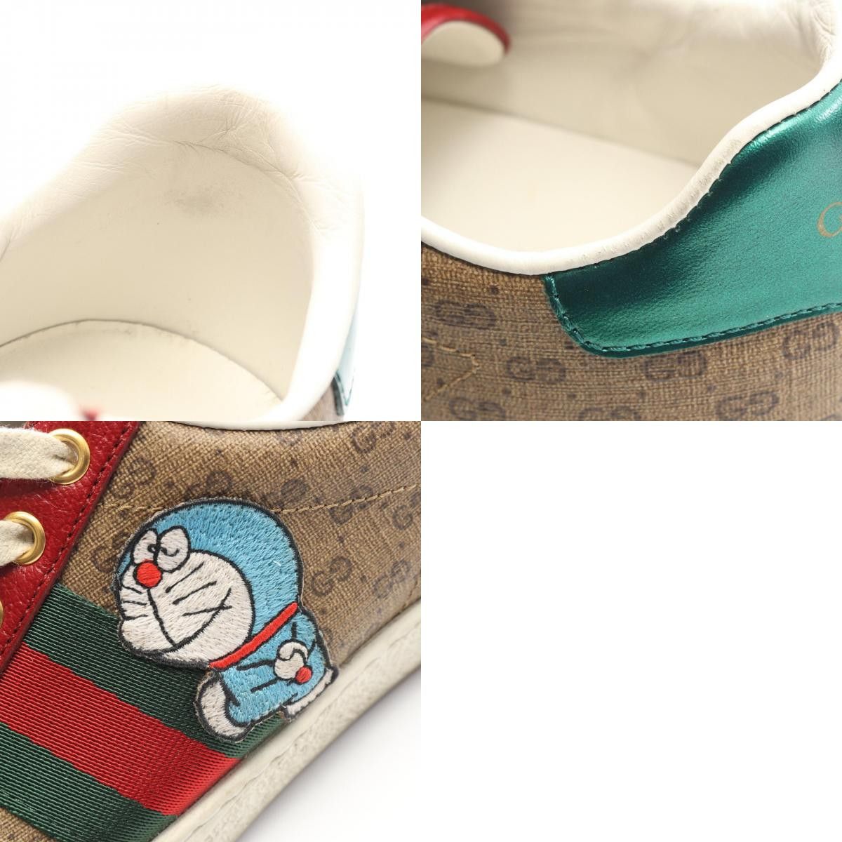 Gucci Gucci Gucci Doraemon GG Supreme Coated Canvas Sneakers Plastic / Synthetic Shoes 655034 DUTY FREE for USA Size ONE SIZE - 10 Thumbnail