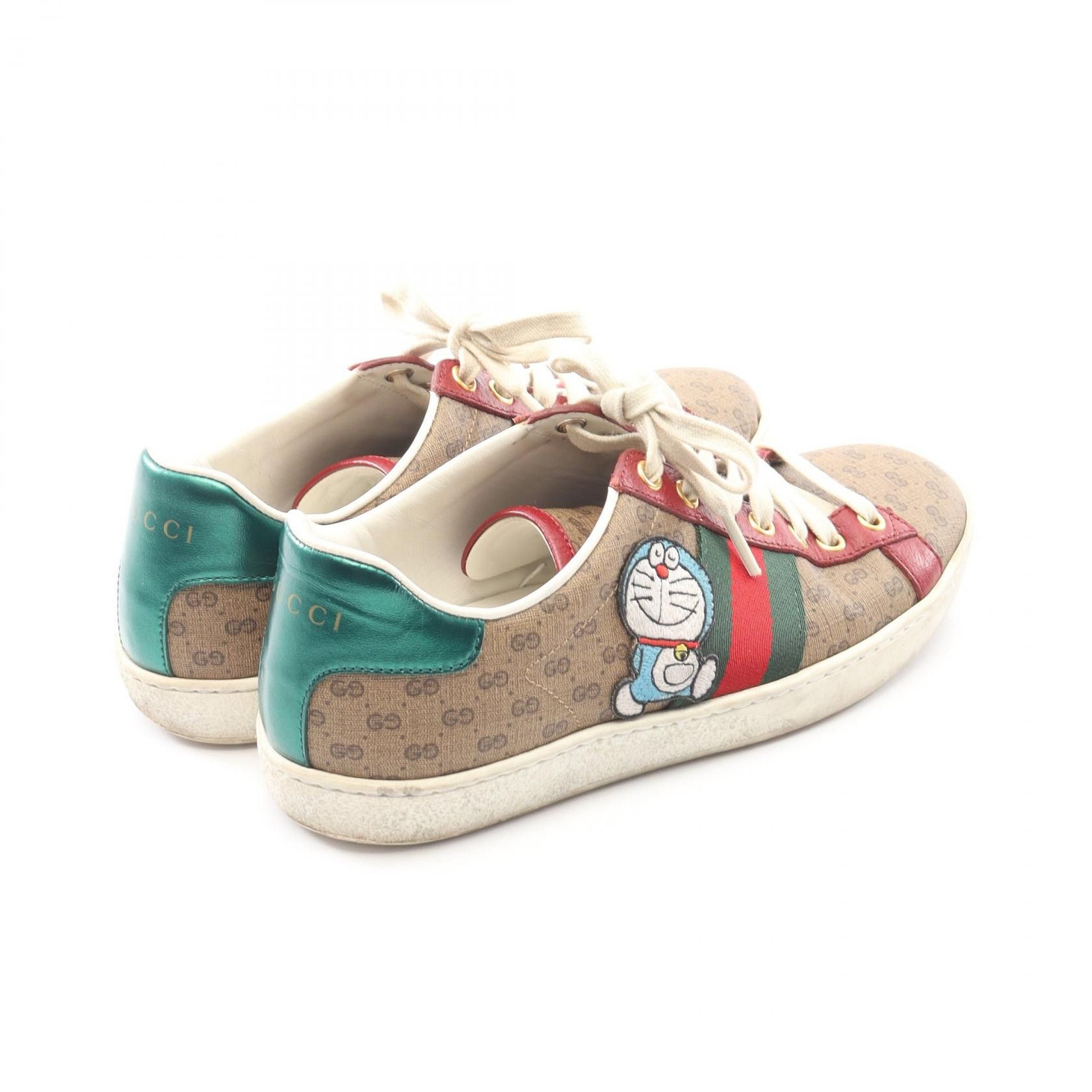 Gucci Gucci Gucci Doraemon GG Supreme Coated Canvas Sneakers Plastic / Synthetic Shoes 655034 DUTY FREE for USA Size ONE SIZE - 2 Thumbnail