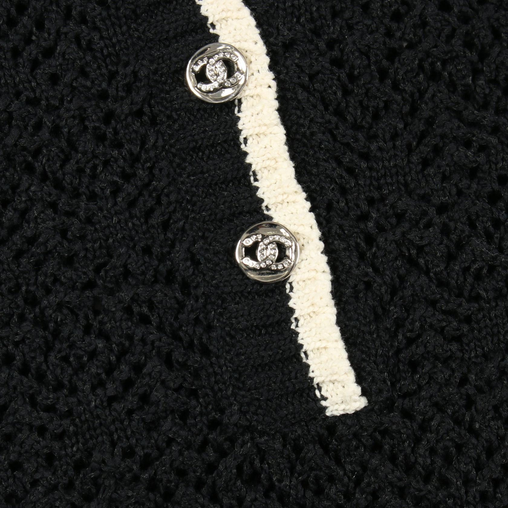 Chanel Chanel CHANEL Coco Mark Button Cotton Knit Top Textile Tops DUTY FREE for USA Size ONE SIZE - 7 Thumbnail